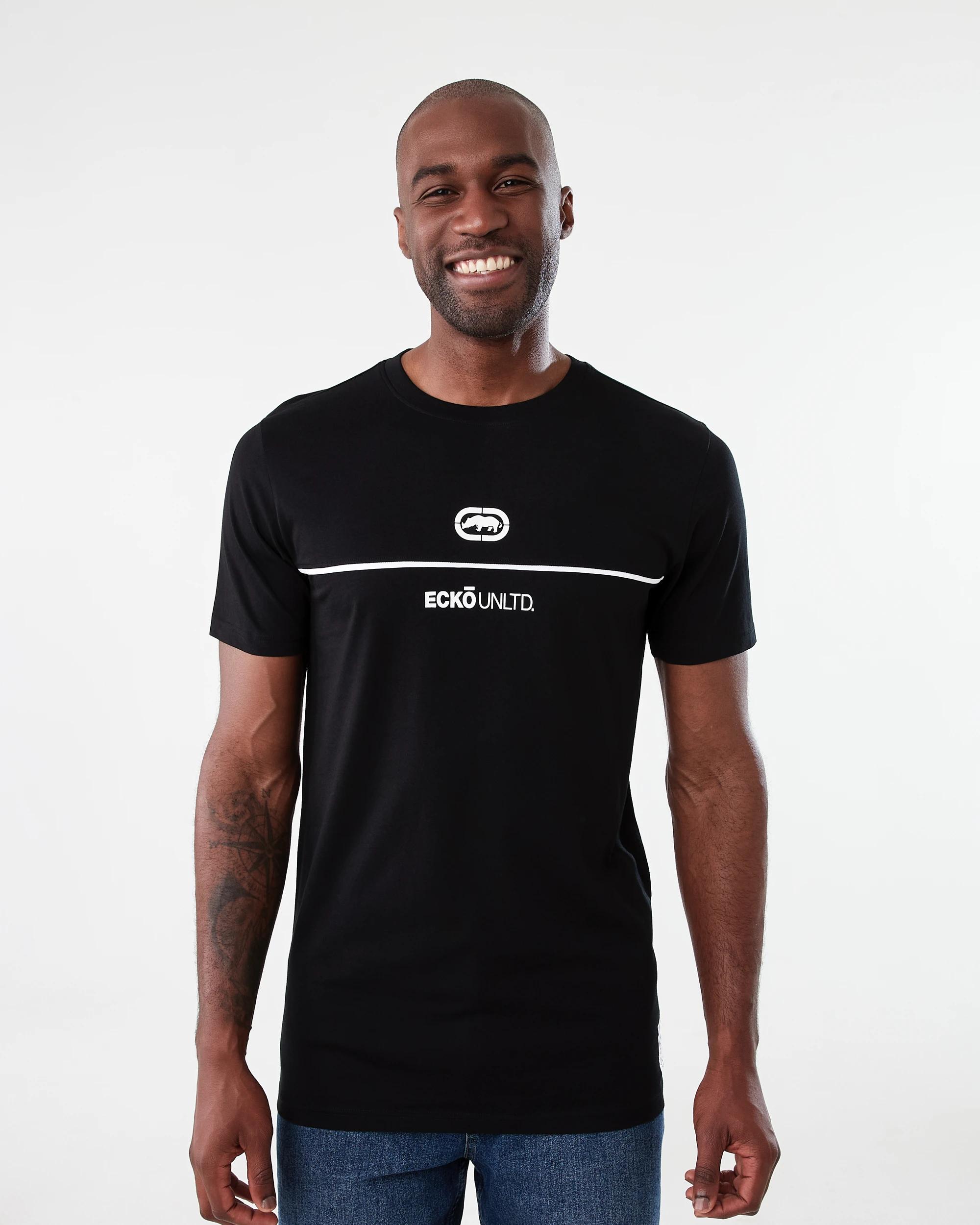 1 Ecko License Longline T-shirt Black, 1 of 7