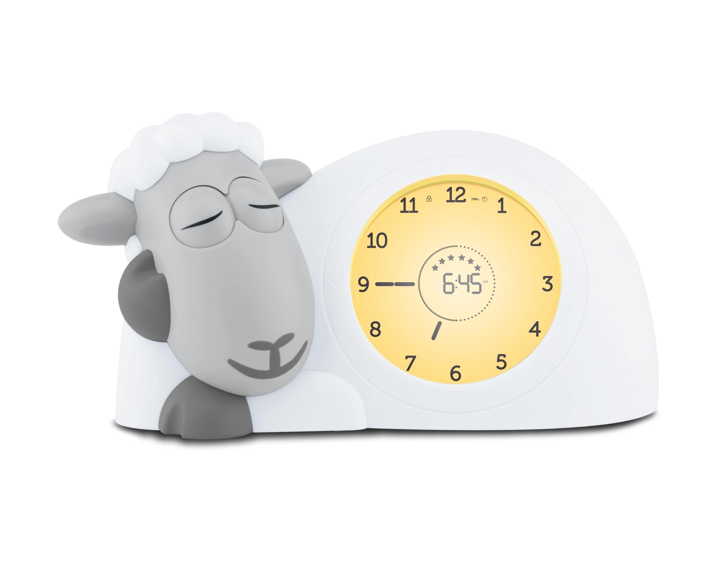 2 ZAZU Sleep Trainer Clock - Sam The Sheep (Grey), 2 of 5