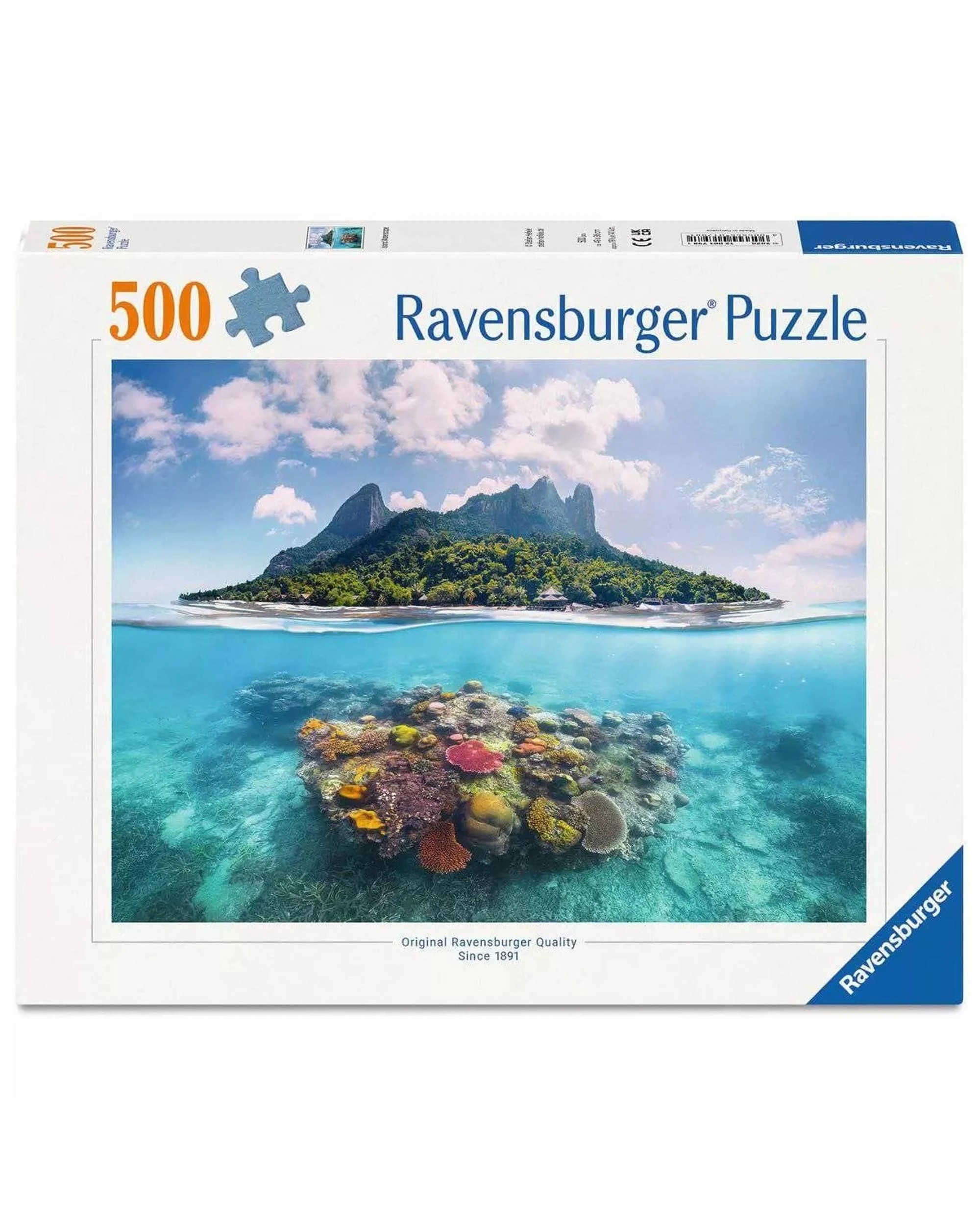 1 Ravensburger Island Waterscape 500 Piece Jigsaw Puzzle, 1 of 3