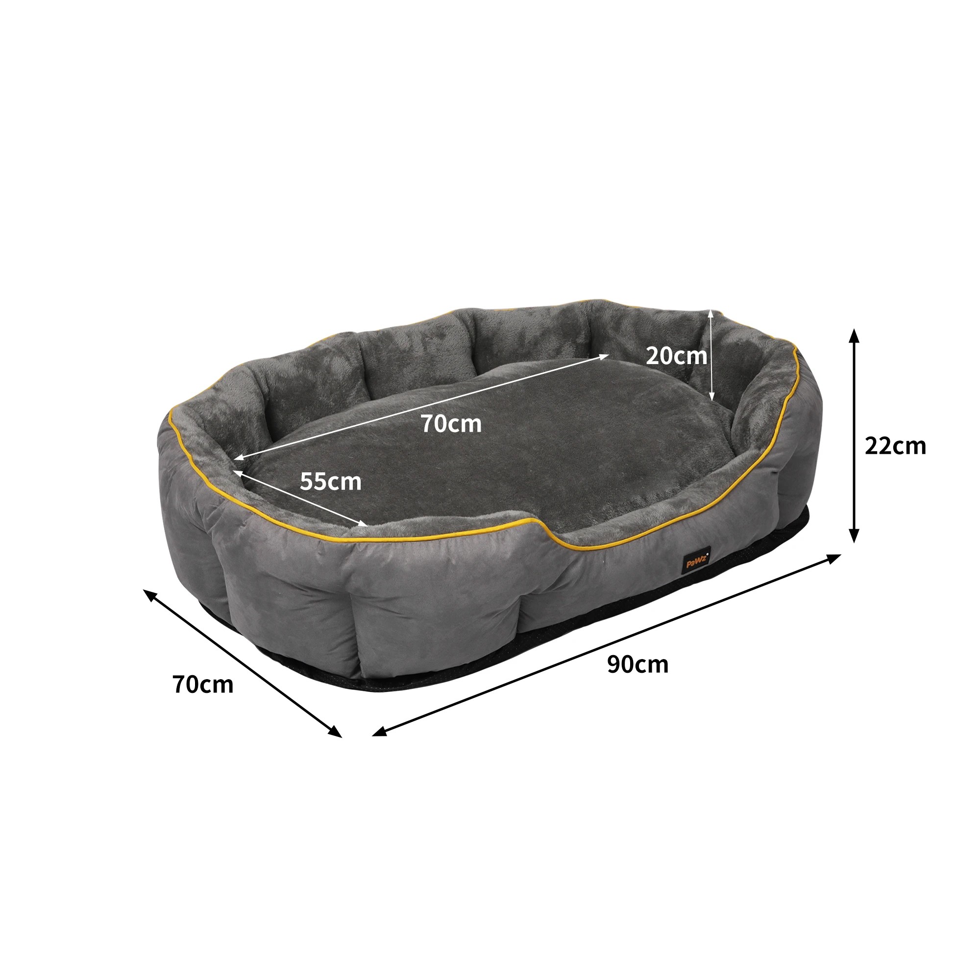 3 Pawz Electric Heated Pet Bed Large - Grey, 3 of 7