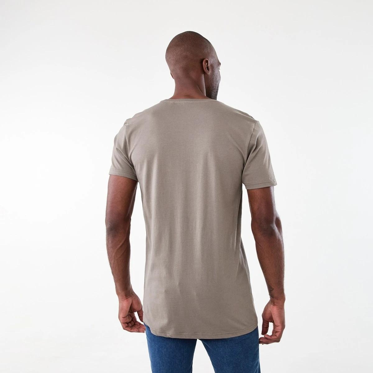 3 Australian Cotton Longline T-shirt Brn Eagle, 3 of 5
