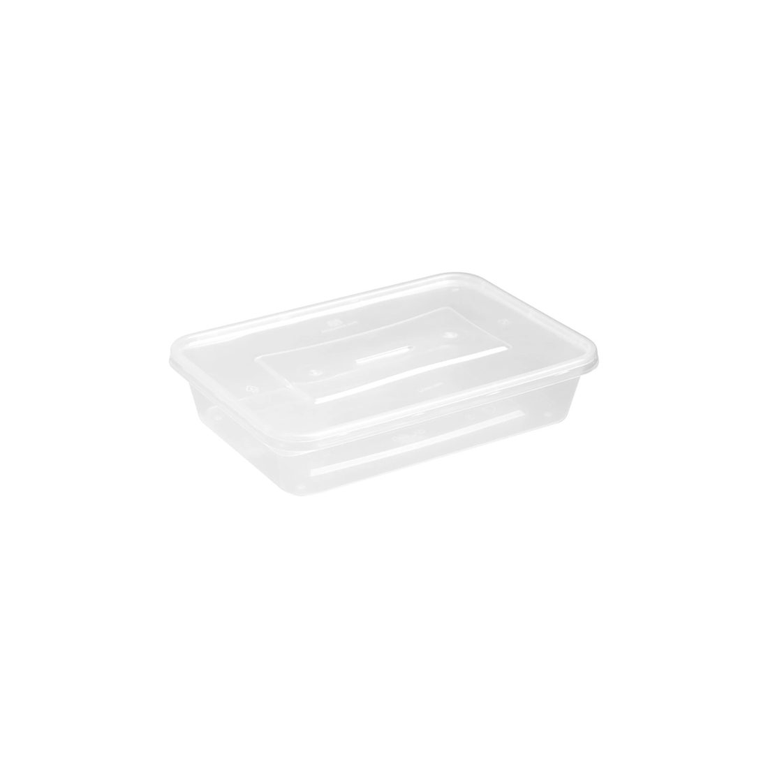 4 30pk Lemon & Lime Reusable 500ml Rectangle Food Container/storage W/ Lid Clear
 - Clear, 4 of 5