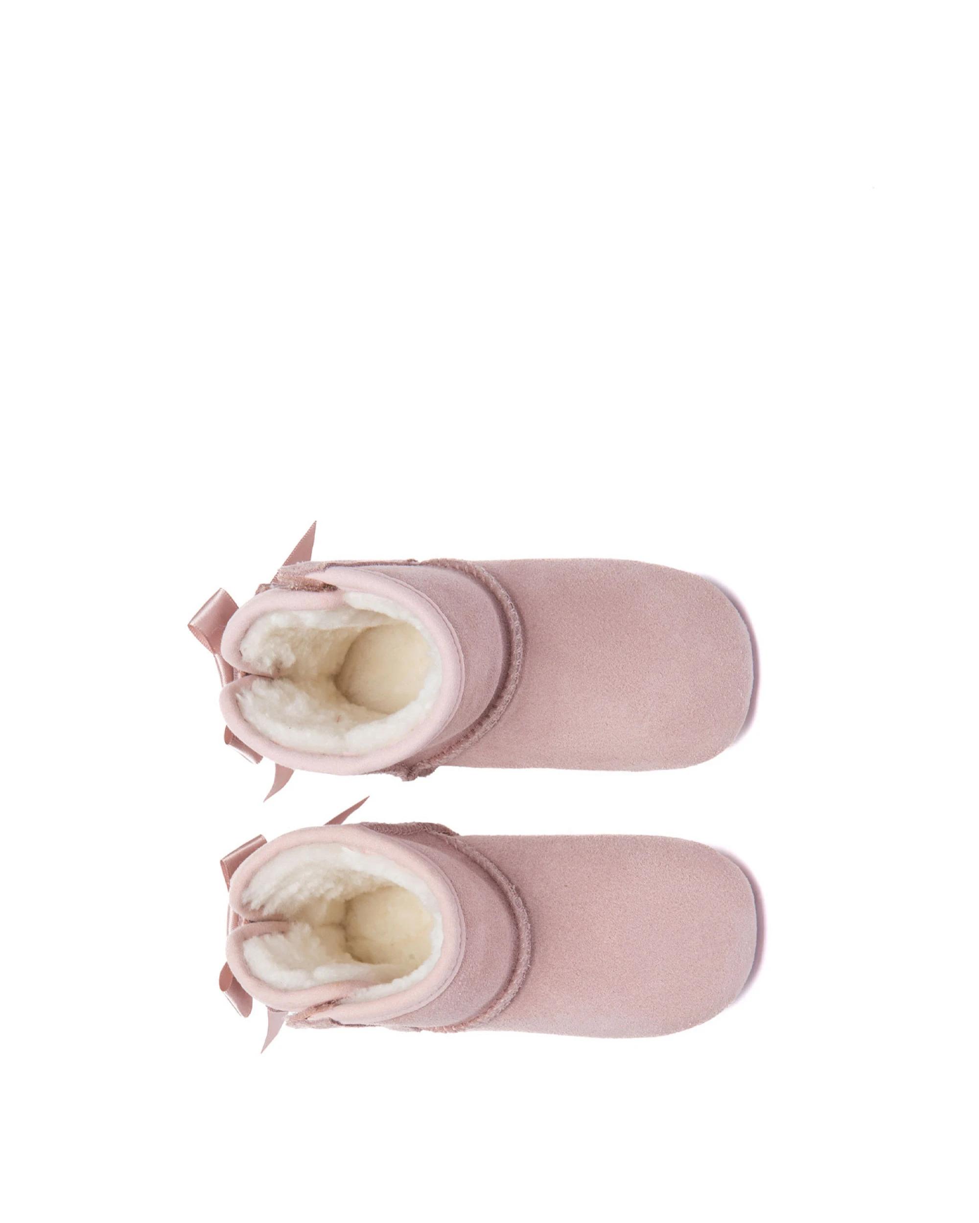 5 Australian Shepherd UGG Baby Booties Back Bow Gift Set Ribelle Boots PINK, 5 of 5