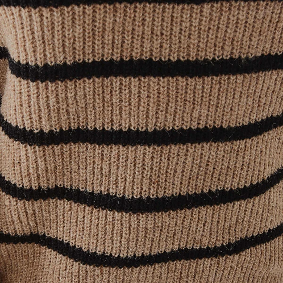 6 Loose Knit Jumper Sand Str, 6 of 6