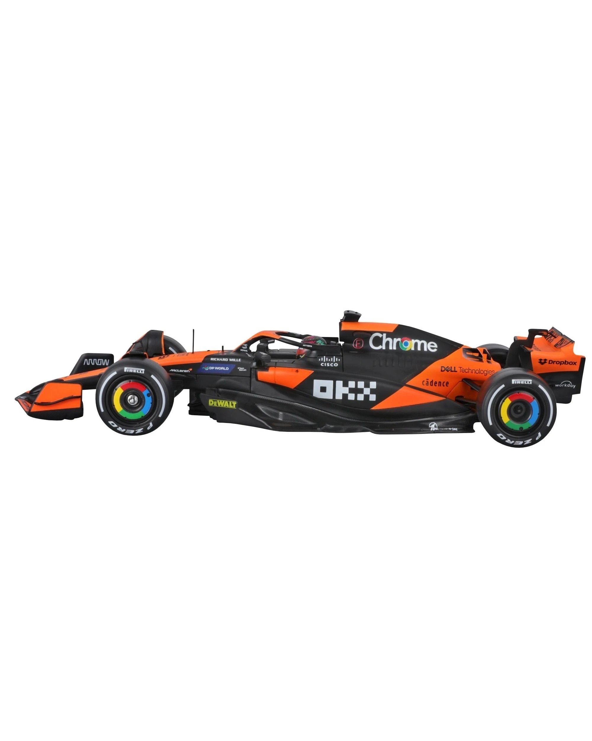 5 Bburago F1 2024 McLaren MCL38 #81 Piastri with Helmet 1:24 Diecast Model Kit, 5 of 9