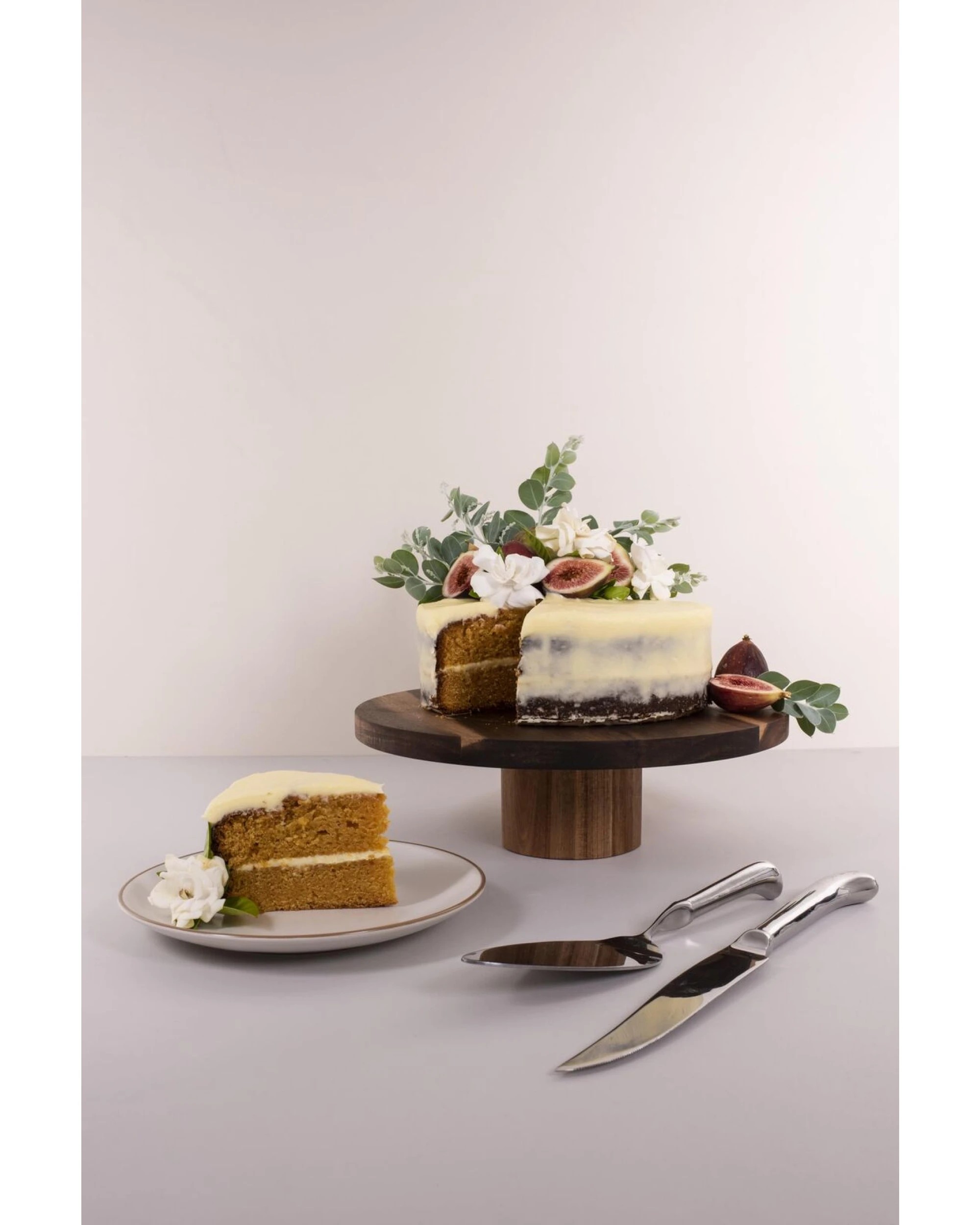2 Peer Sorensen Round Cake Stand 30x10cm - Brown, 2 of 5