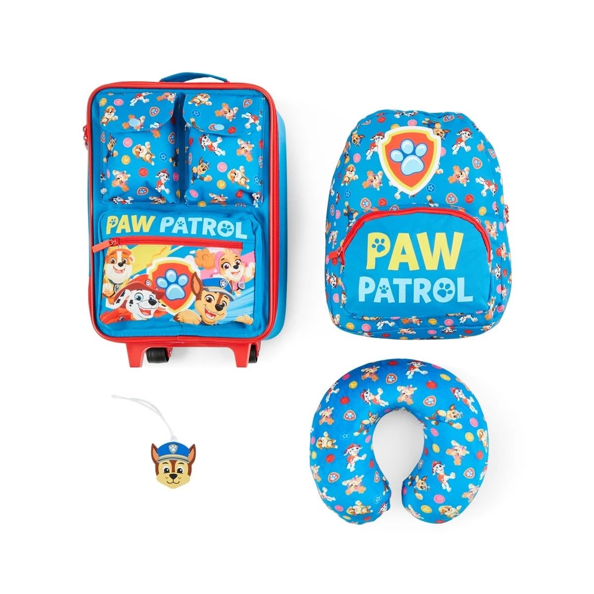 1 4 Piece PAW Patrol Soft Case Travel Luggage Set - Blue, 1 of 10
