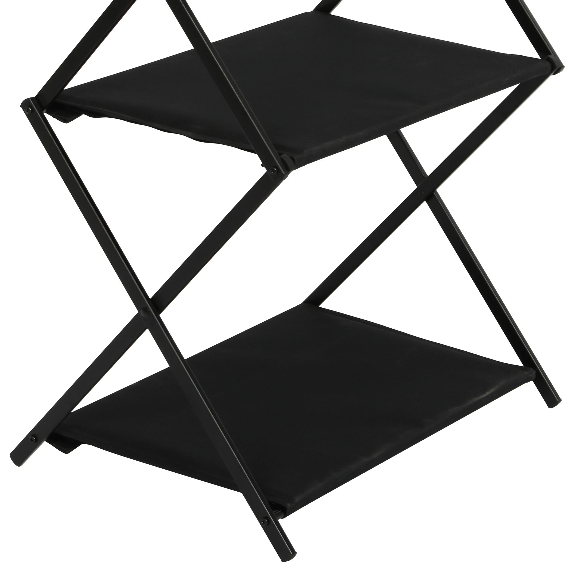 4 Levede Camping Shelves Portable Organiser Rack Holder Foldable BBQ Picnic Table - Black, 4 of 7