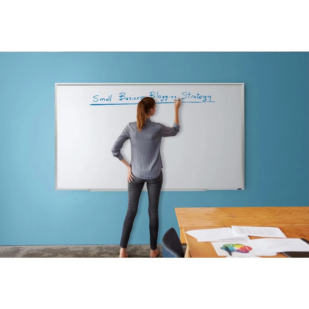 4 J.Burrows Porcelain Whiteboard Silver 2100 x 1200mm, 4 of 4