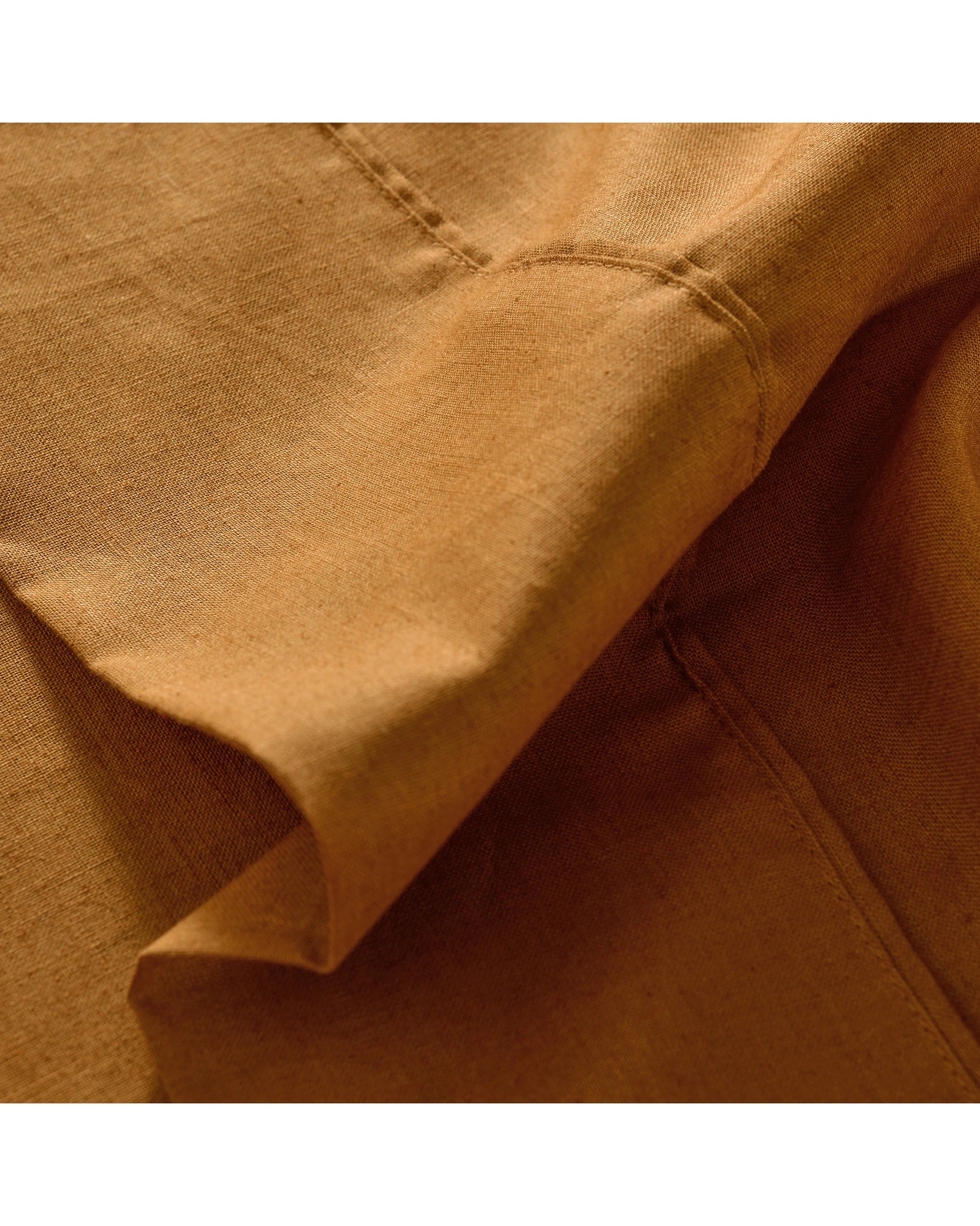 5 Dreamaker Linen Cotton Sheet Set - Queen Bed - Rust, 5 of 8