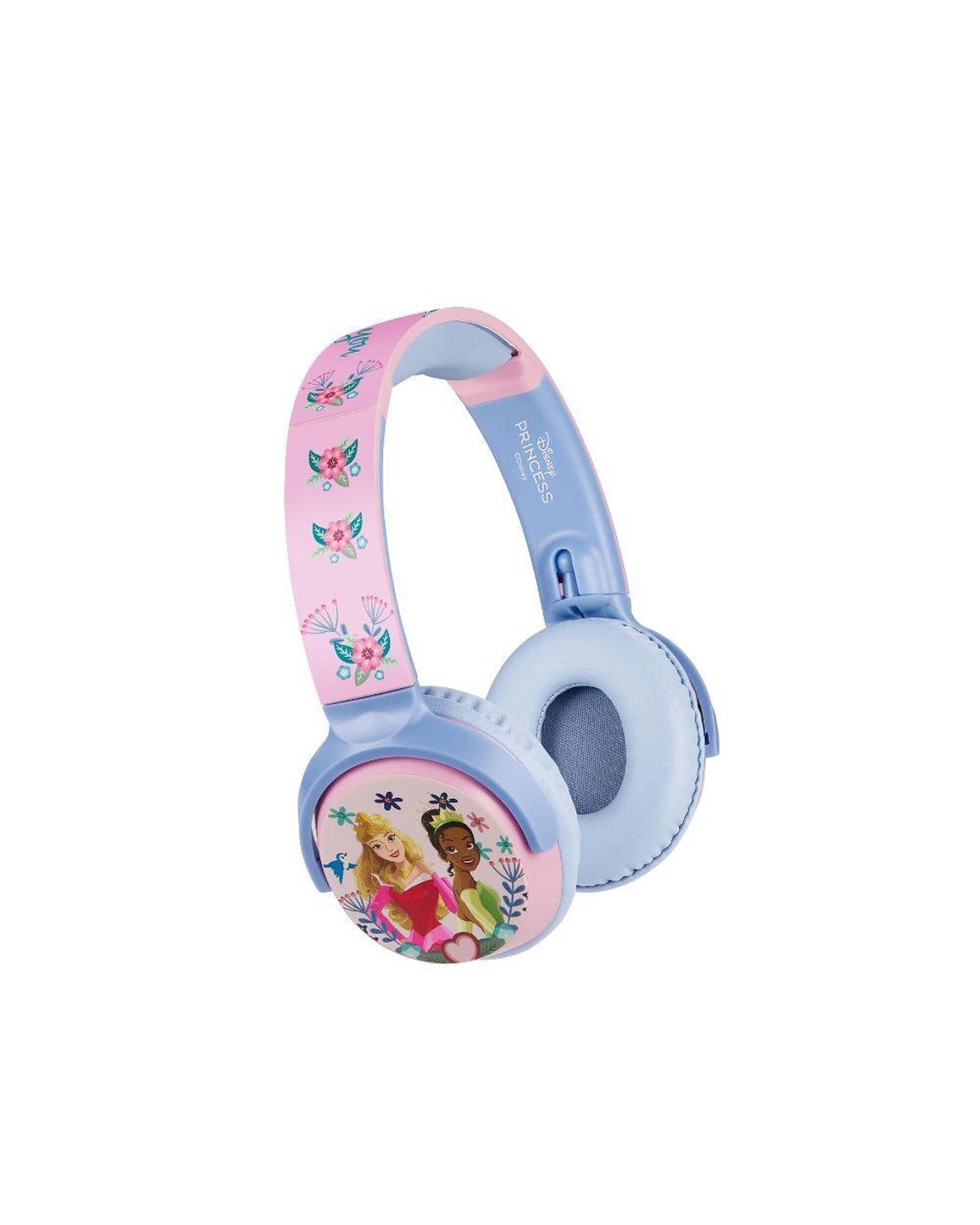 2 Disney Princess Kids Bluetooth Headphones 85dB Volume Limit Foldable, 2 of 3
