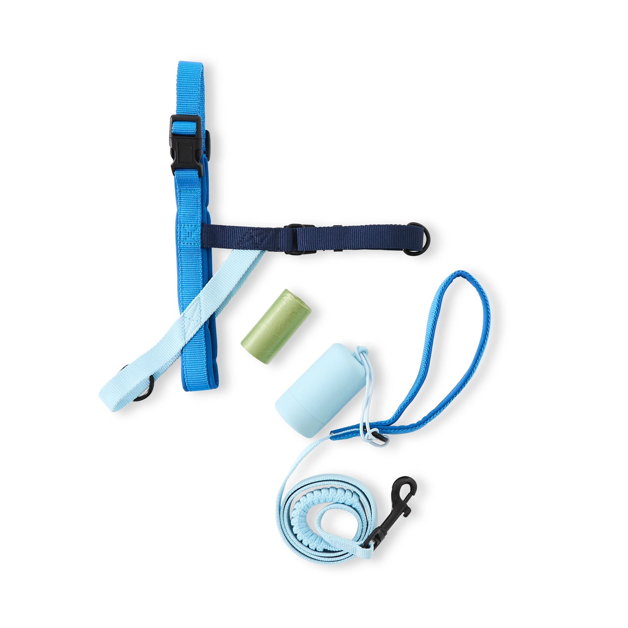 2 Pet Walking Set - Blue, Medium, 2 of 5