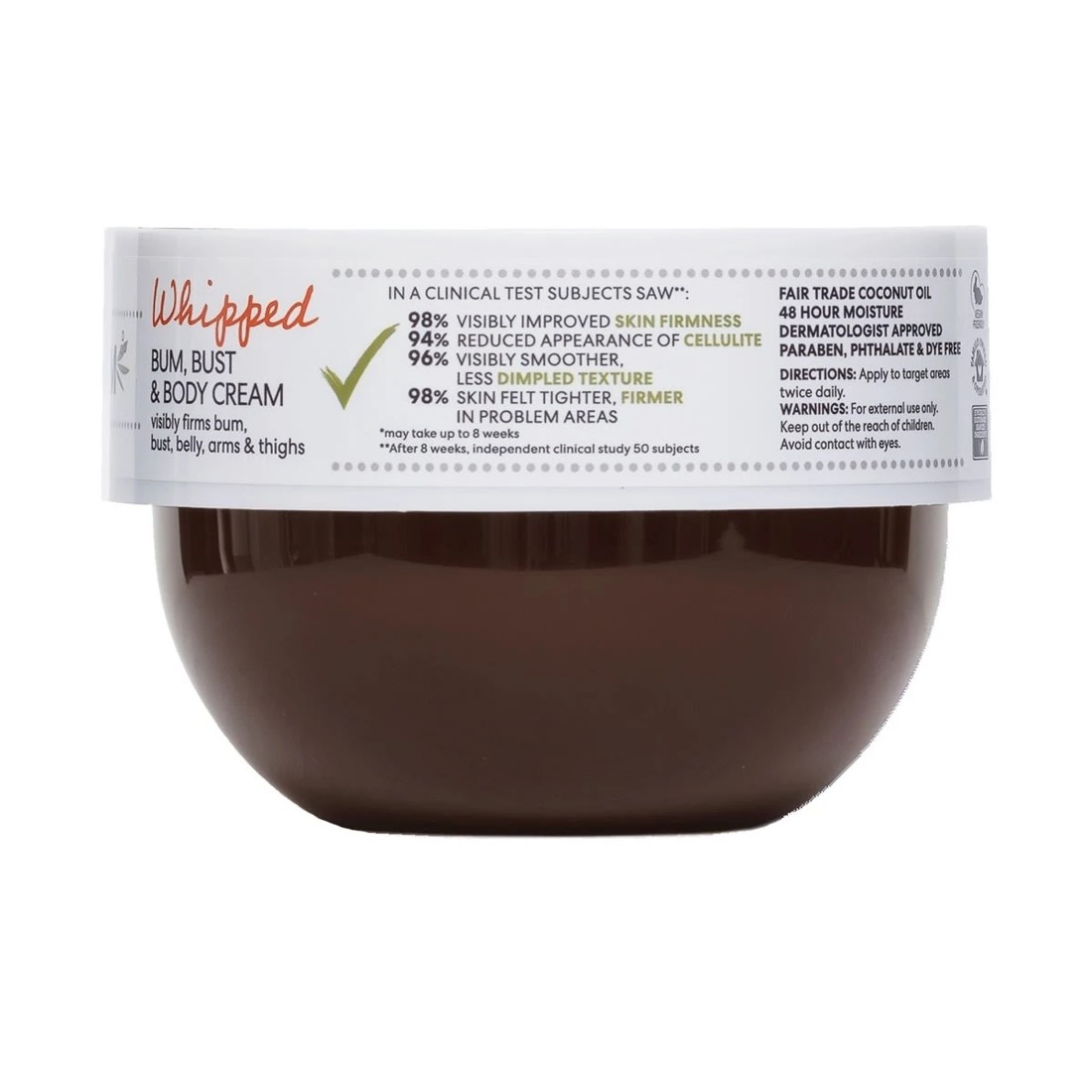 3 Palmers Coconut Oil Formula Brazilian Coco Whipped Bum, Bust and Body Cream 250g - Vitamin E, 3 of 9