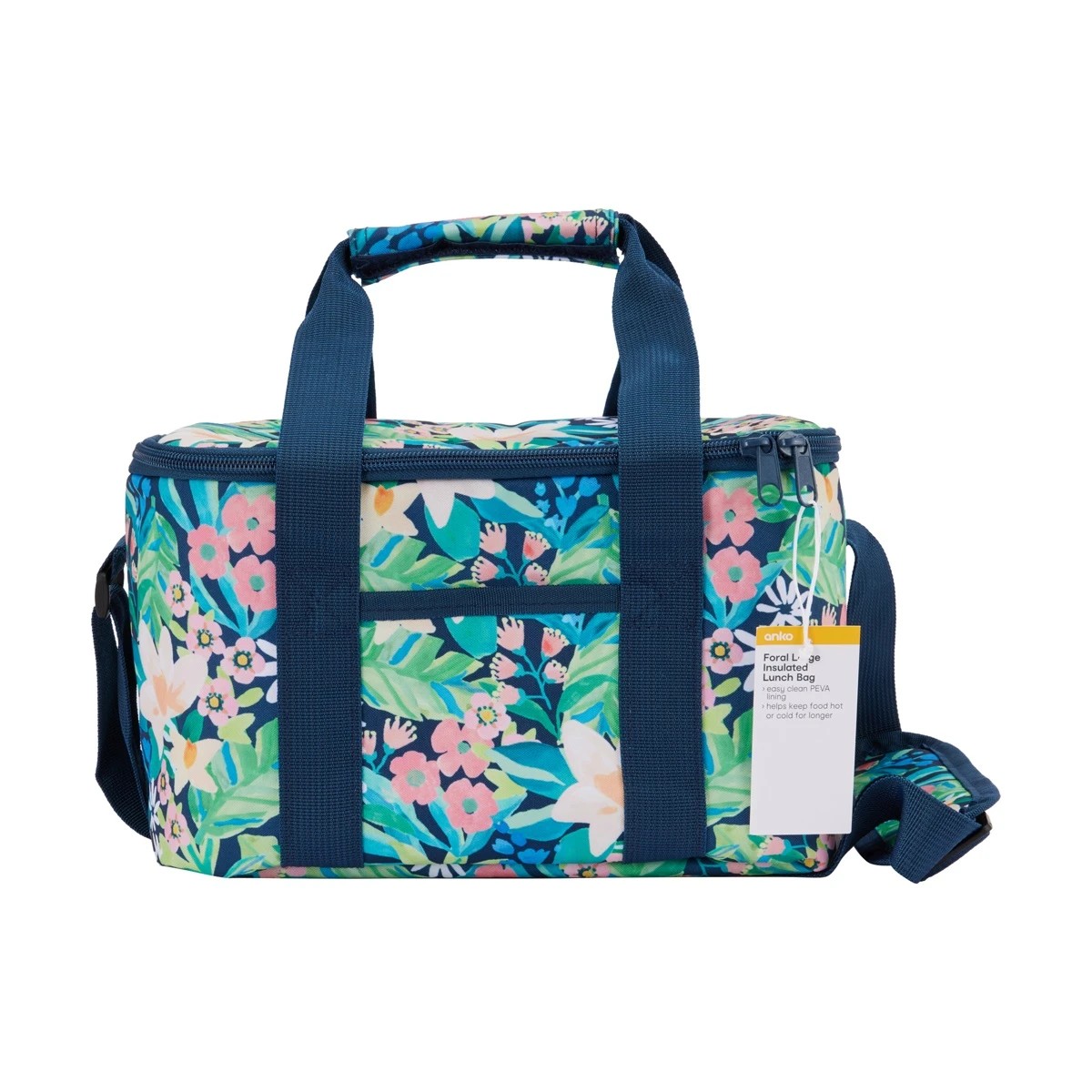 5 Floral Large Insulated Lunch Bag, 5 of 5