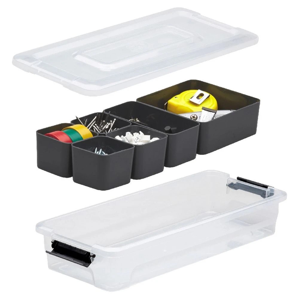 2 Ezy Storage Sort It 2.5L 6 Compartment Storage Container, 2 of 8