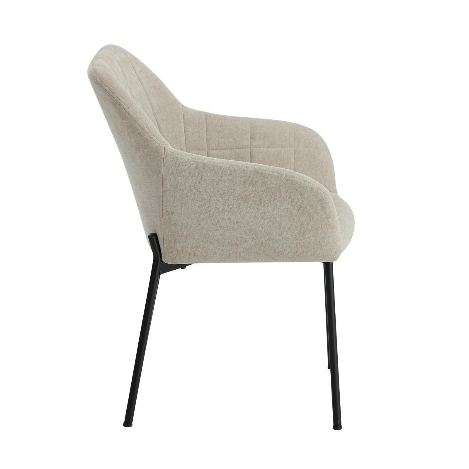 9 Oikiture 4x Dining Chairs Kitchen Accent Armchairs Linen Fabric - Beige, 9 of 10