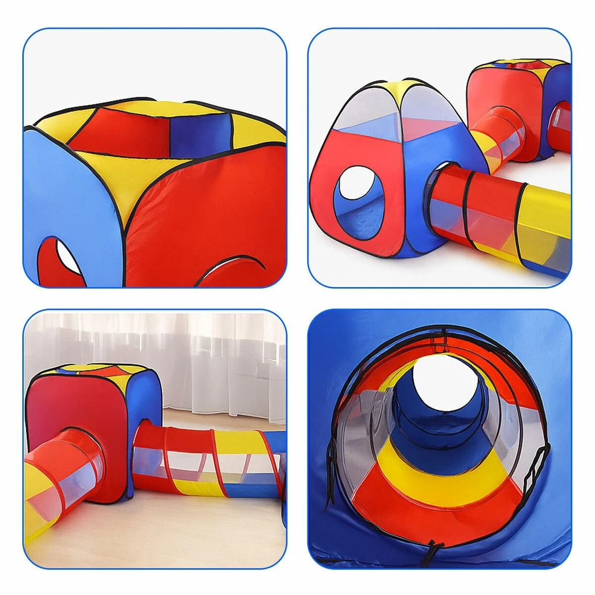 3 AUSWAY Kids Pop Up Play Tent Teepee 8in1 Toys Playhouse, 3 of 3