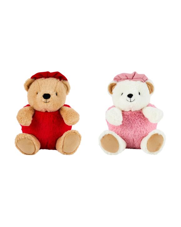 Heart Bears Plush Toy - Assorted