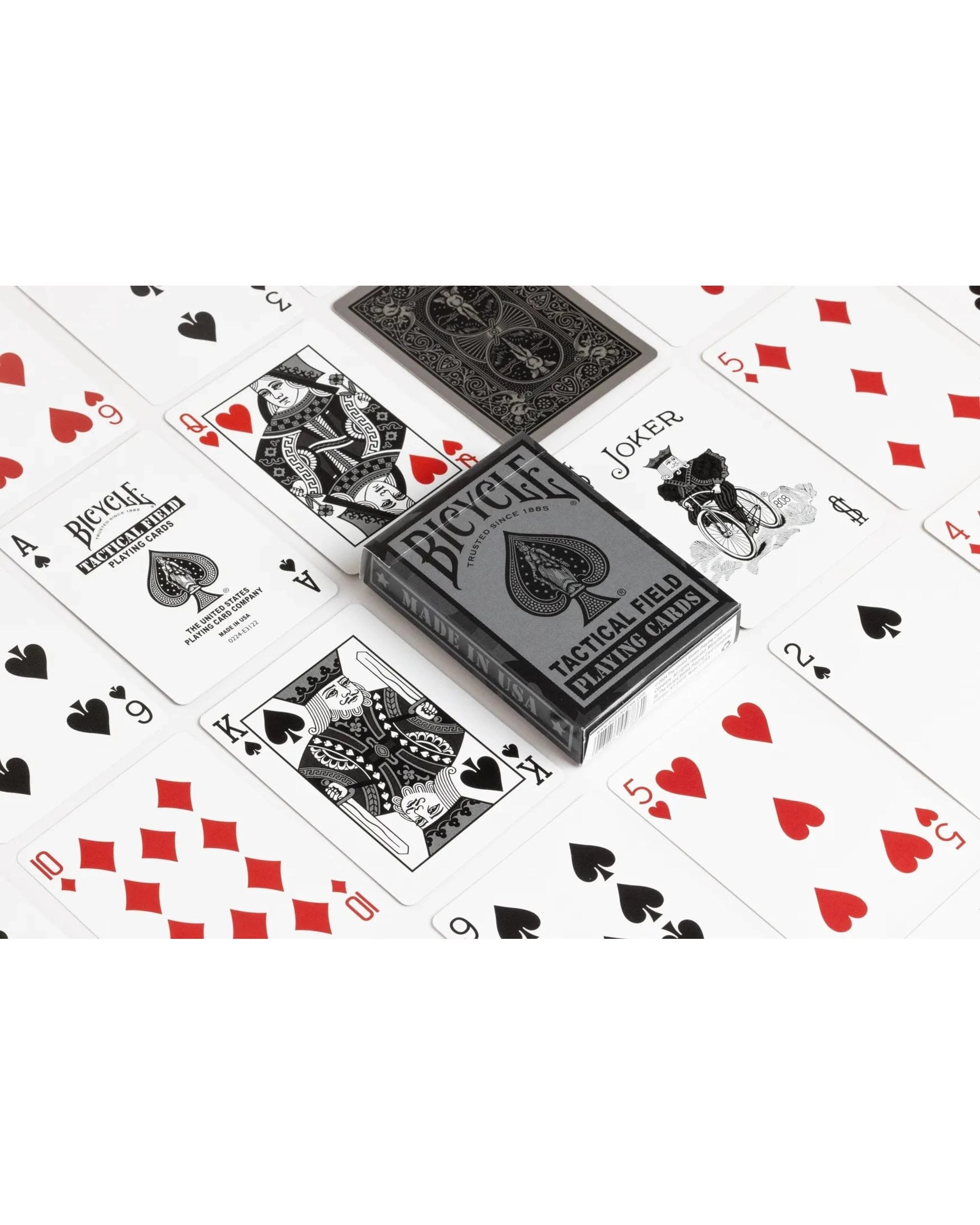 5 Bicycle Tactical Field Playing Cards - Navy or Black, 5 of 5
