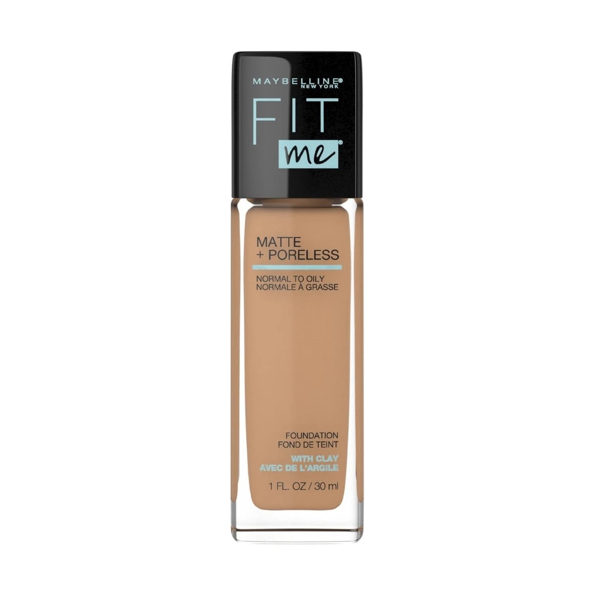 1 Maybelline Fit Me Matte & Poreless Mattifying Liquid Foundation - Warm Honey 322, 1 of 6