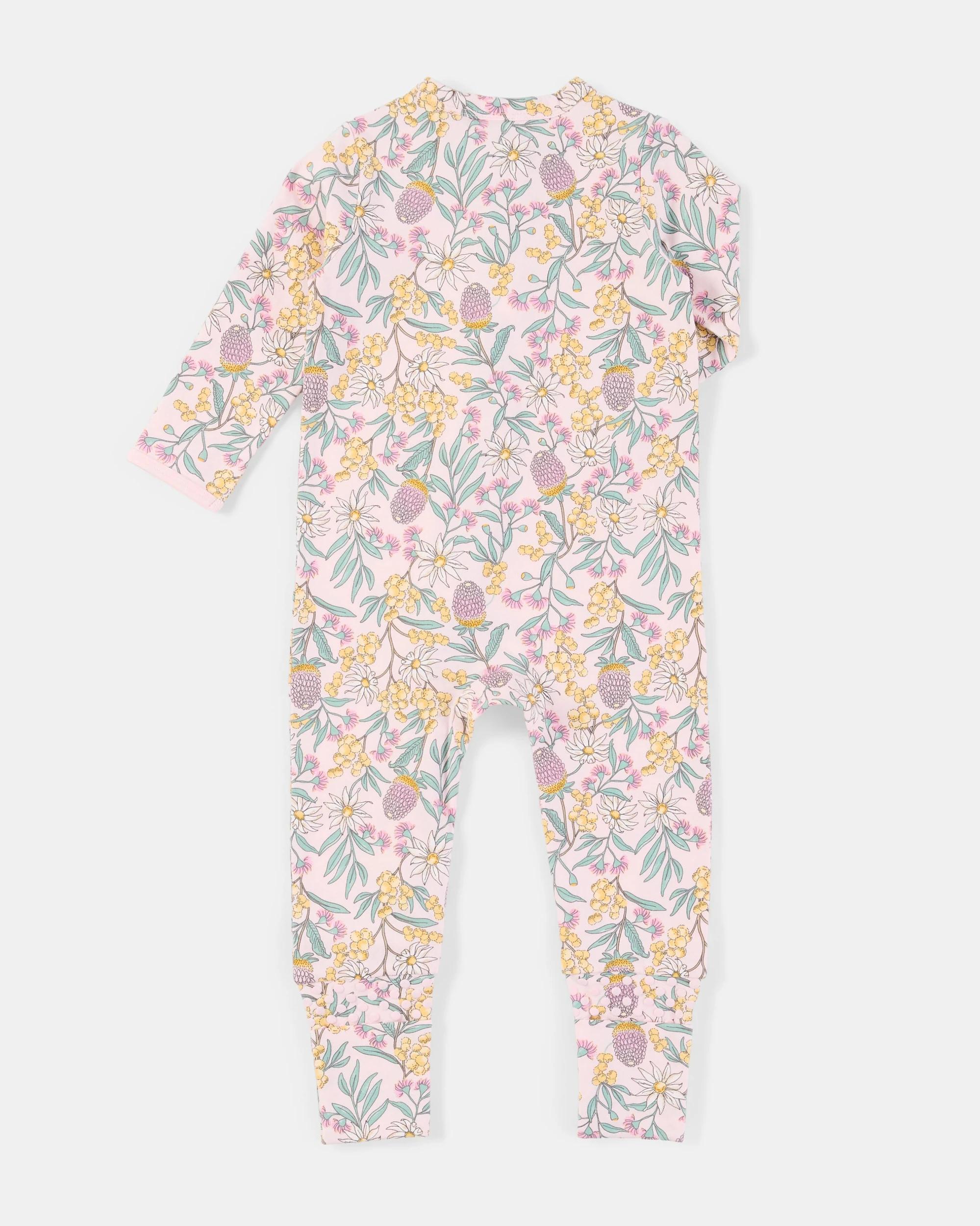 2 Turn Cuff Coverall Aus Floral, 2 of 3