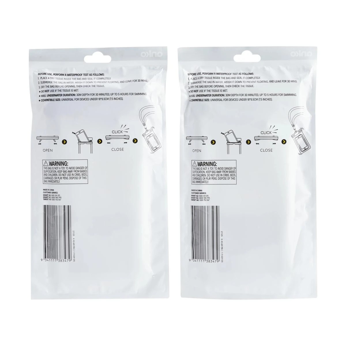 6 Waterproof Floating Phone Pouch - Assorted, 6 of 6