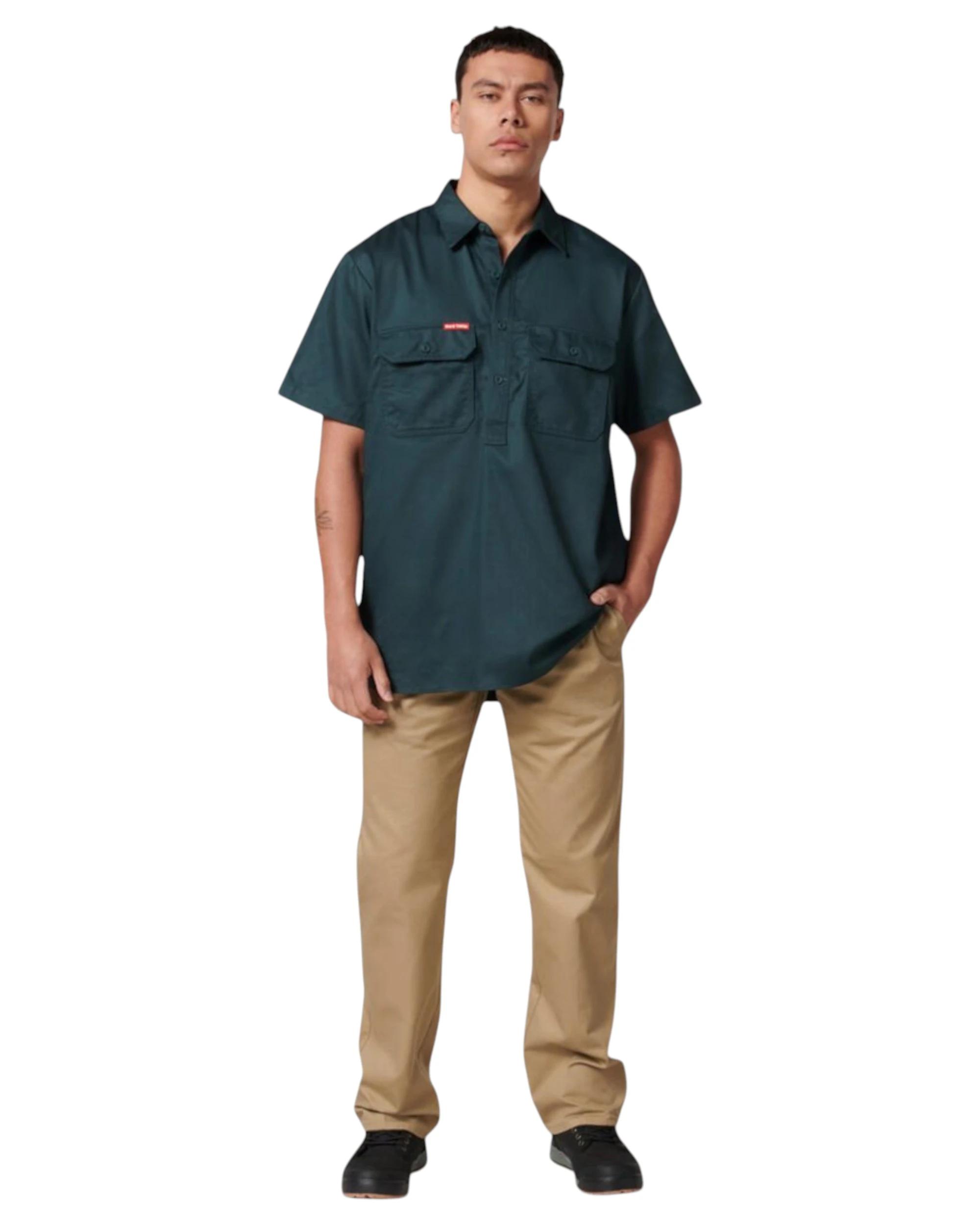 6 Hard Yakka 3 Pack Mens Drill Work Pant Cotton Pants KHAKI, 6 of 9