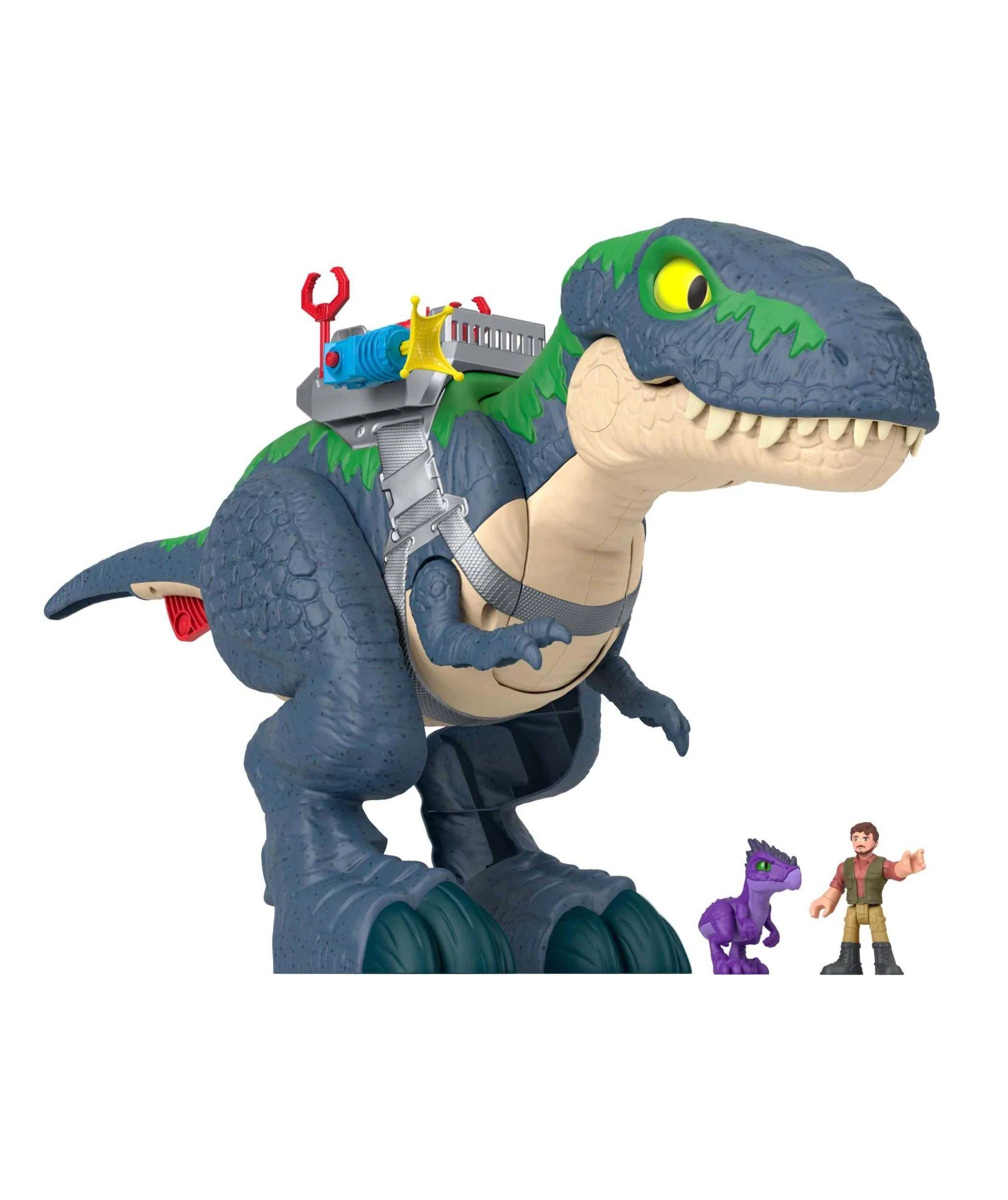 3 Mattel Fisher-Price Imaginext Jurassic World Rebirth Ultimate Action Chomp T. rex - Multi, 3 of 5