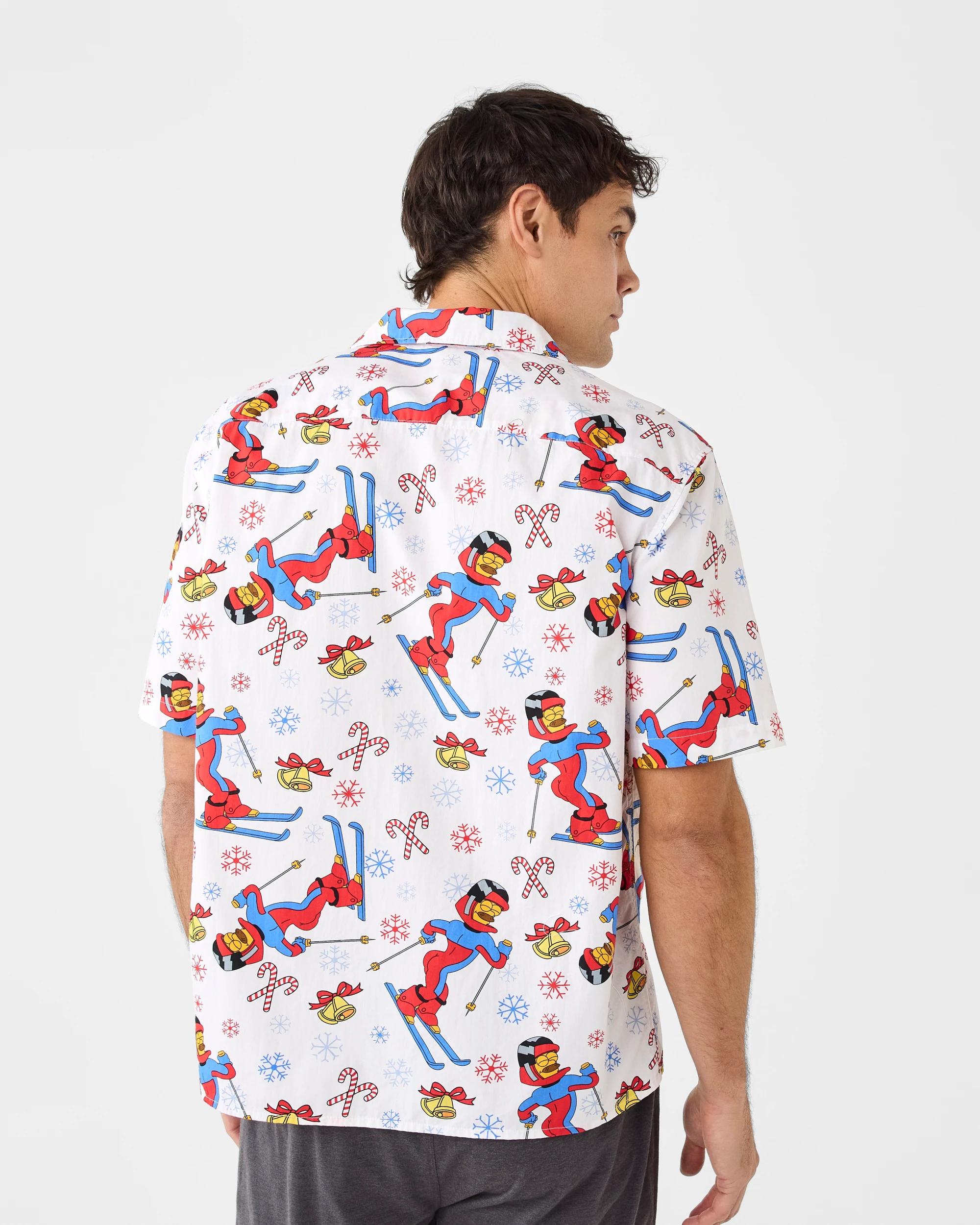 3 Short Sleeve Christmas Print Shirt Wht Plow, 3 of 6