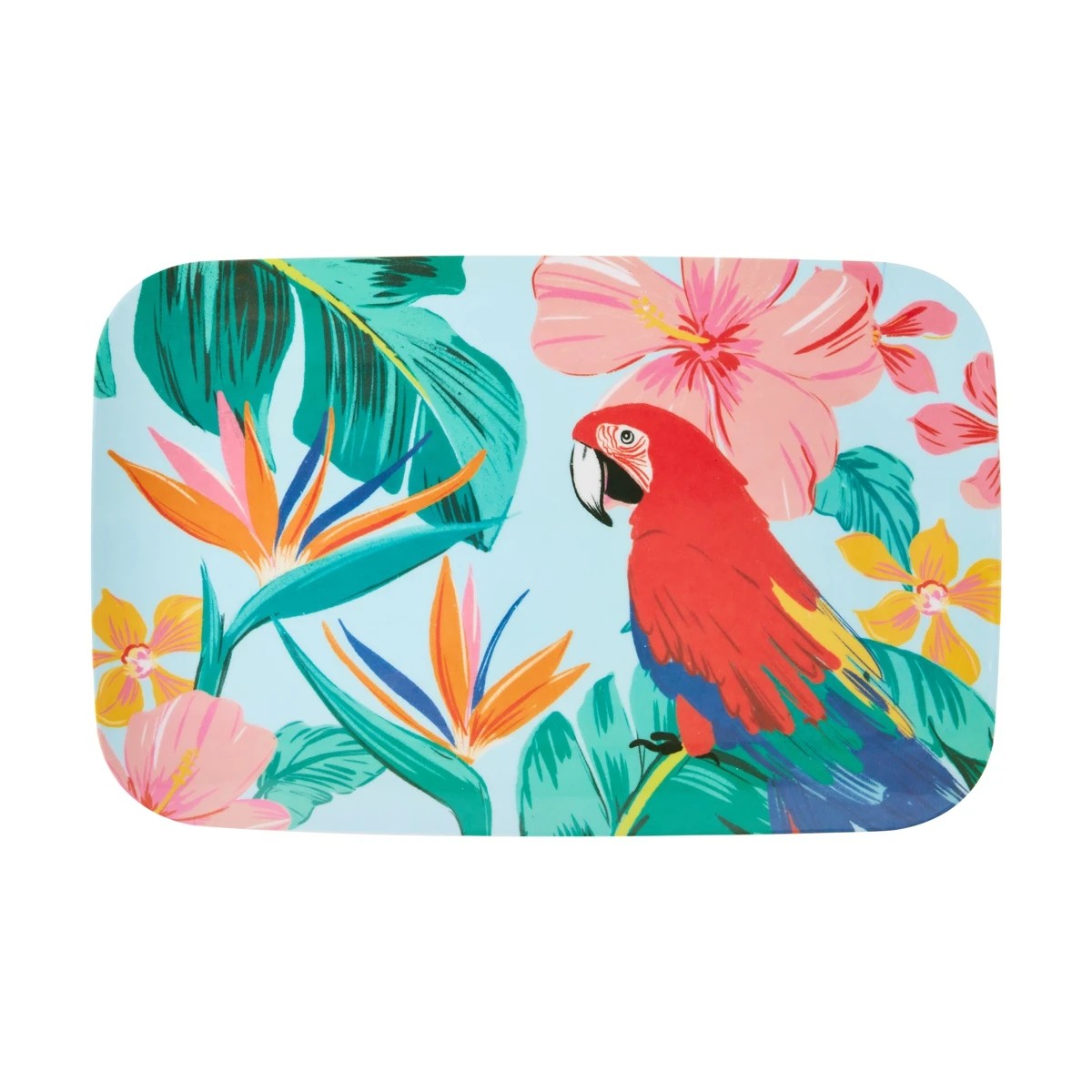 4 Floral Birds Rectangle Platter, 4 of 5