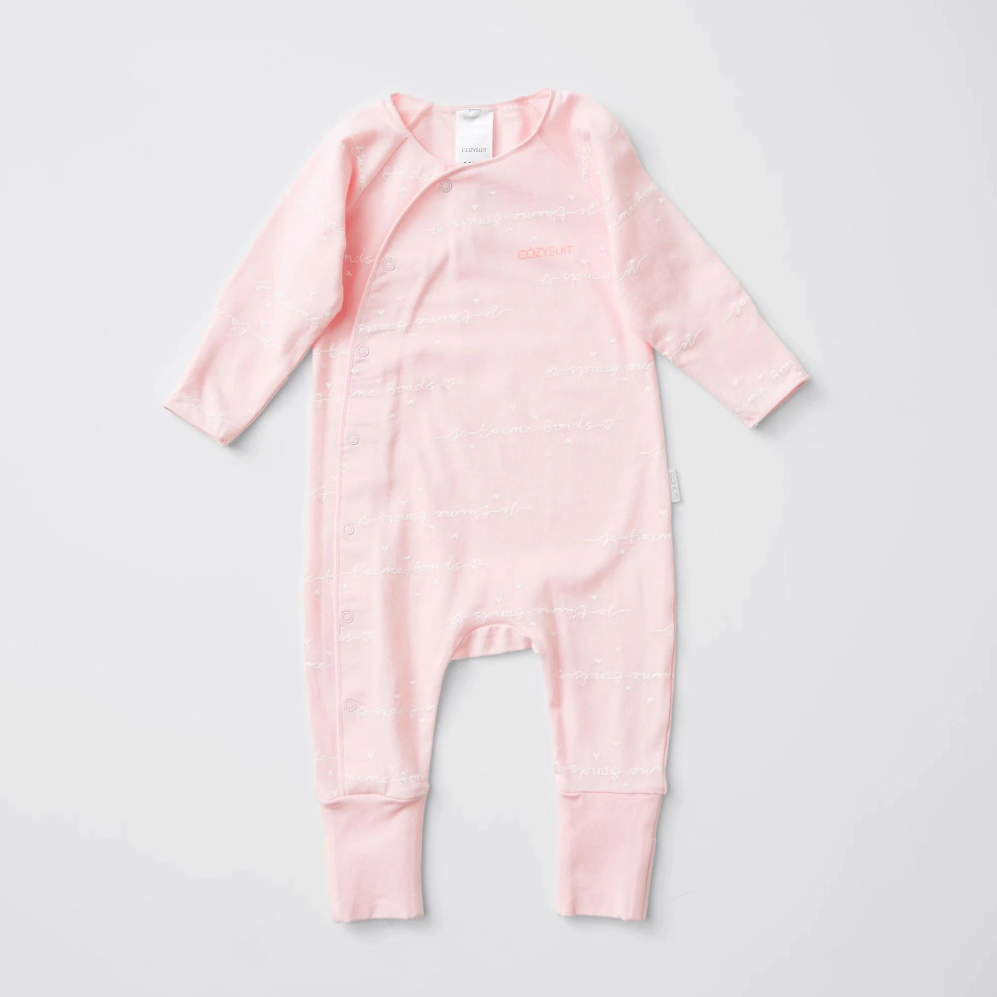1 Bonds Baby Newbies Cozysuit Coverall PINK, 1 of 3