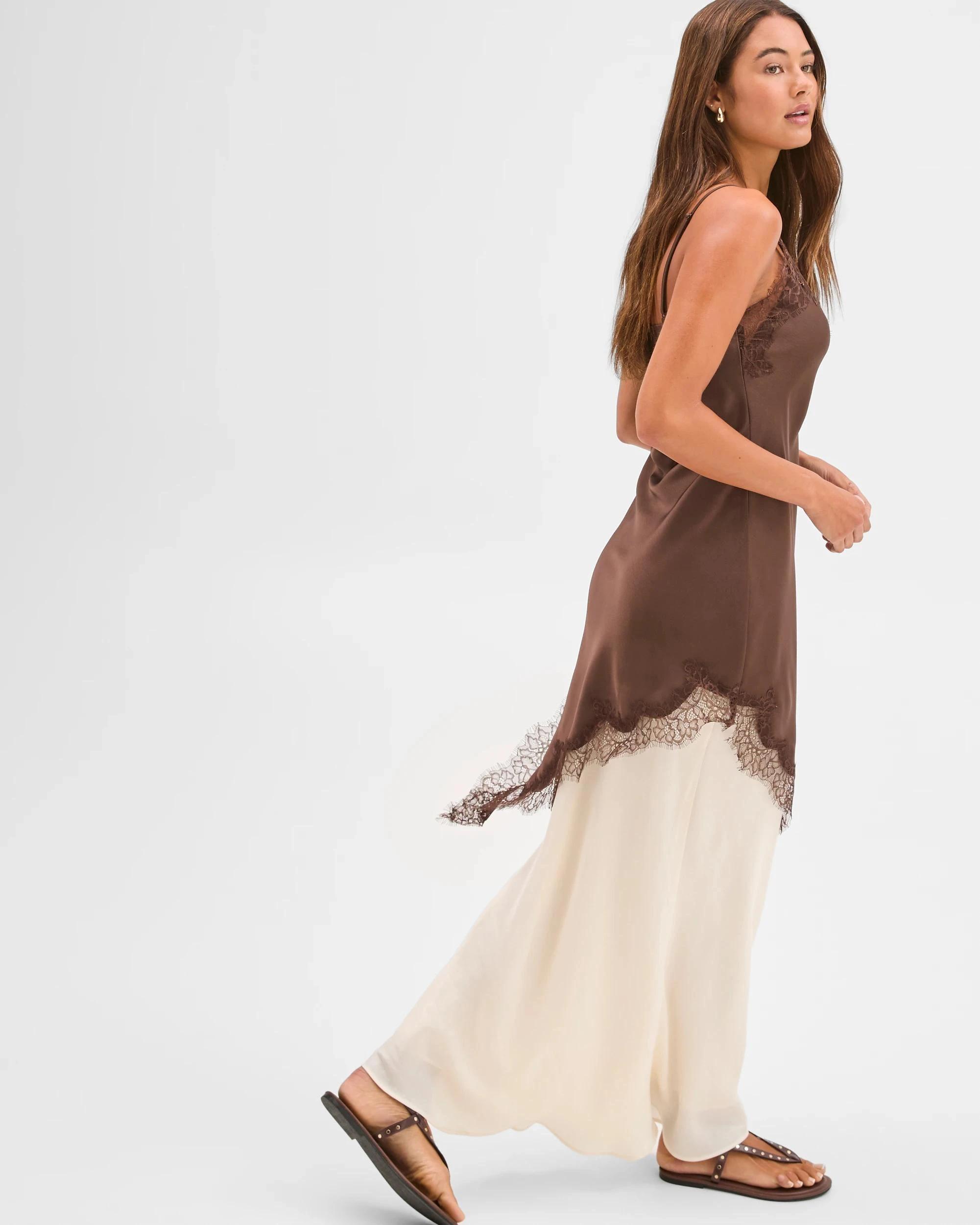 7 Lily Loves Bias Cut Maxi Skirt ARCADIA WHITE, 7 of 7