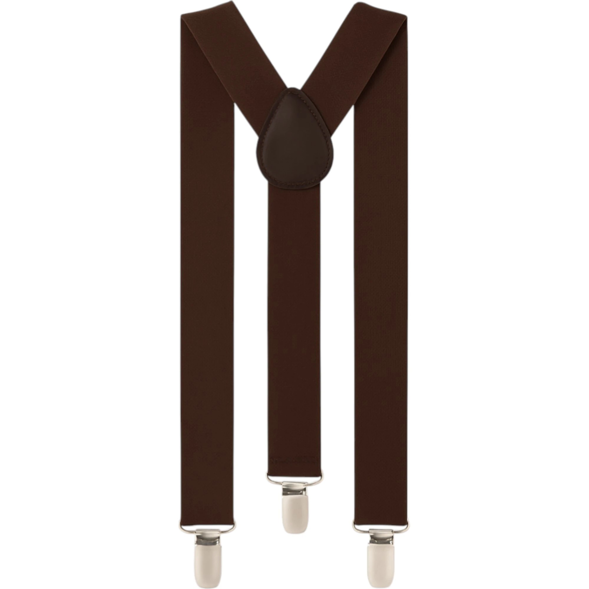 3 Zasel Boys Adjustable Dark Brown 65cms Suspenders - Brown - Brown, 3 of 3