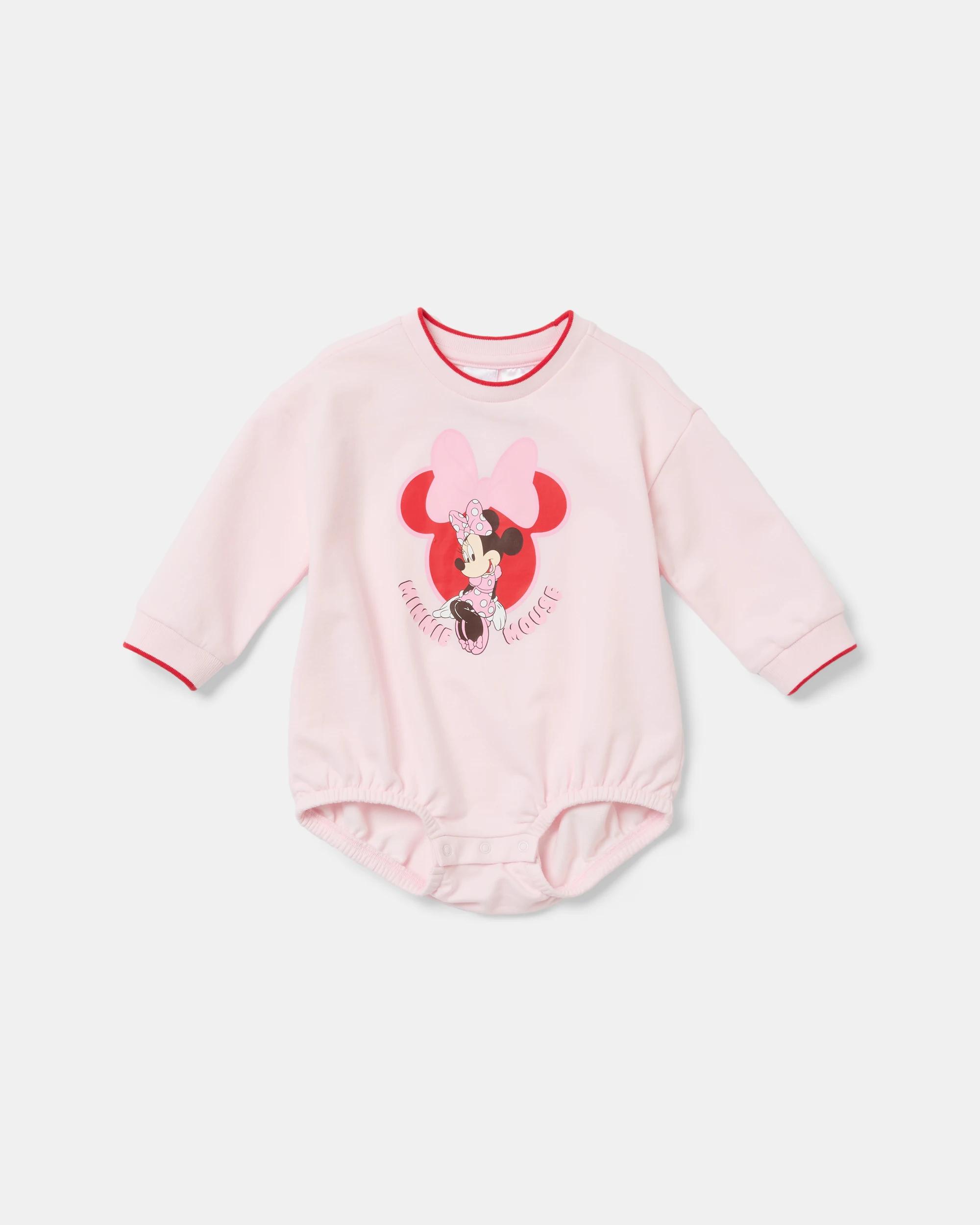 1 Minnie Mouse License Long Sleeve Print Bodysuit Minnie, 1 of 3