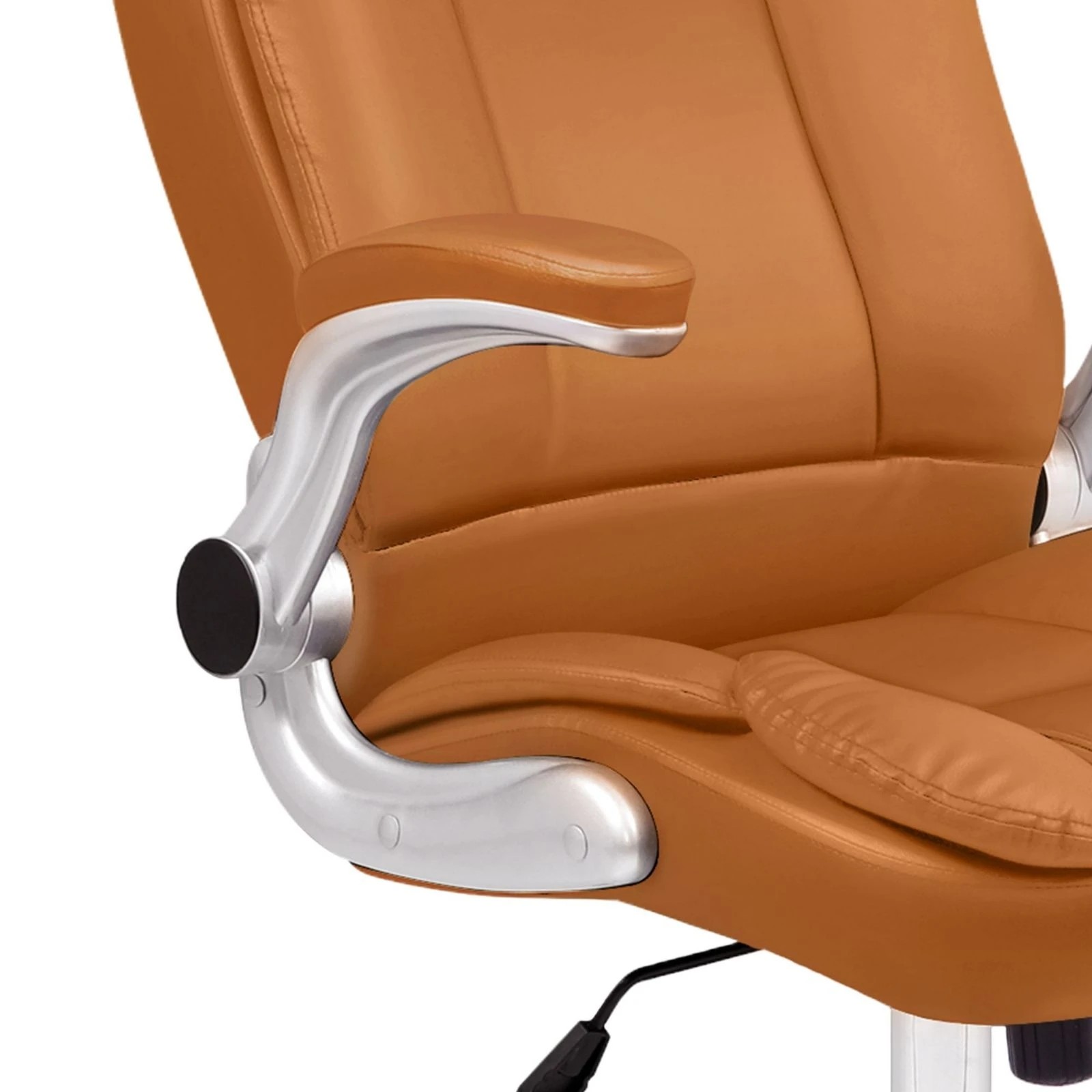 8 Alfordson Office Chair Executive Computer Gaming Racer PU Leather Work Seat - Brown, 8 of 10