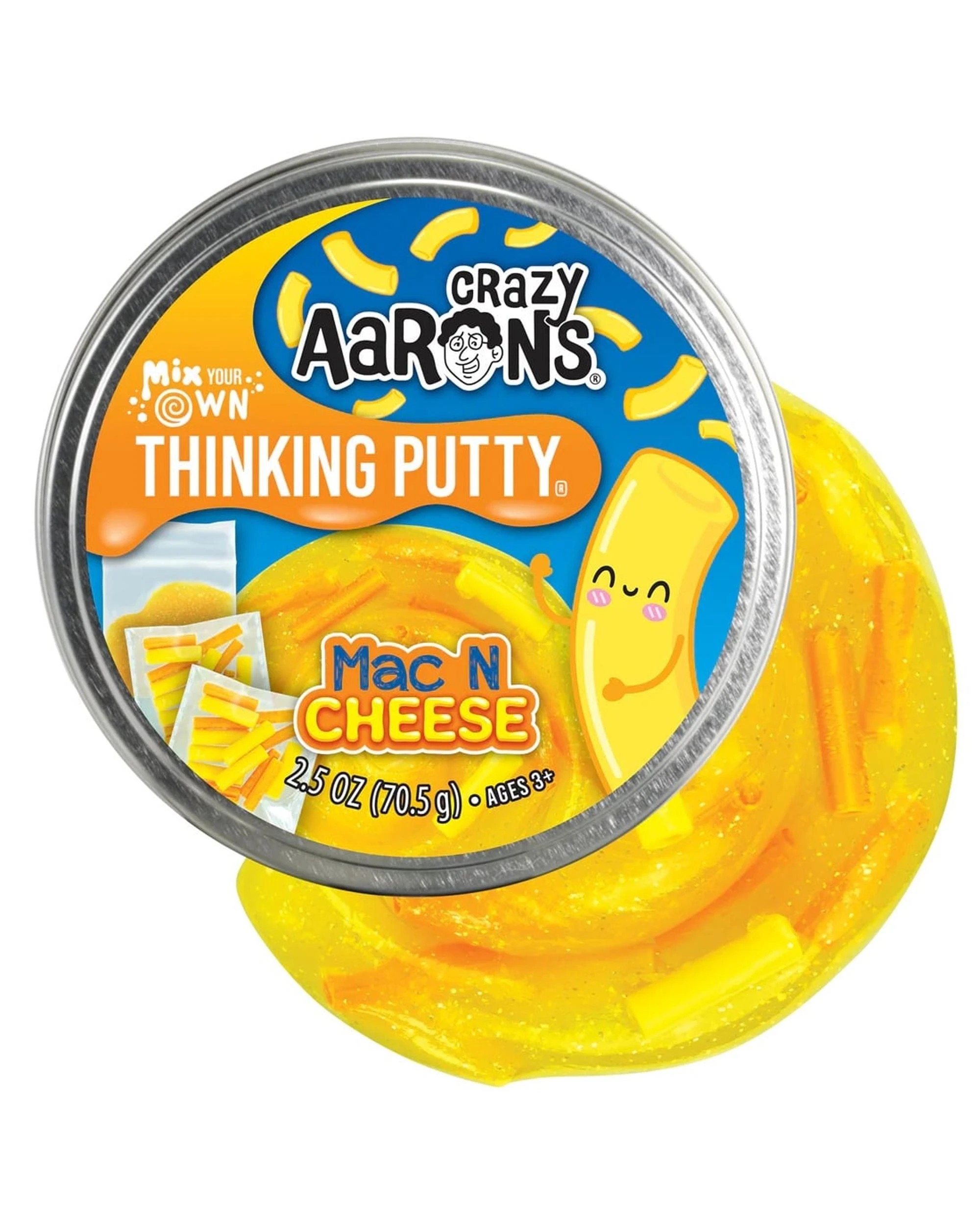 2 Crazy Aaron's Thinking Putty Mix Your Own Mac N Cheese 4 inch Tin, 2 of 5