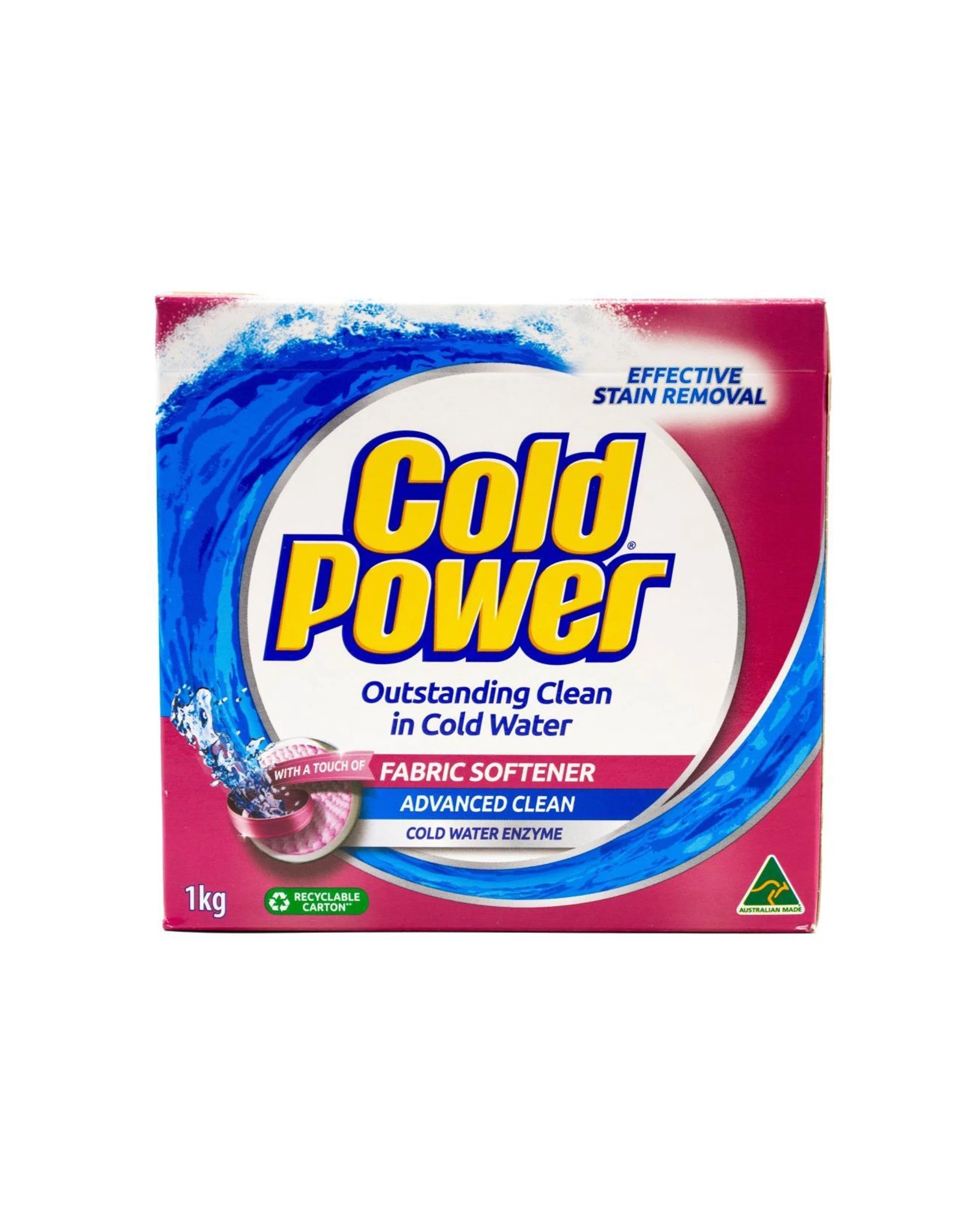 2 Cold Power 6PK Laundry Powder 1kg Advanced Clean Fabric Softener Included - Pink, 2 of 5