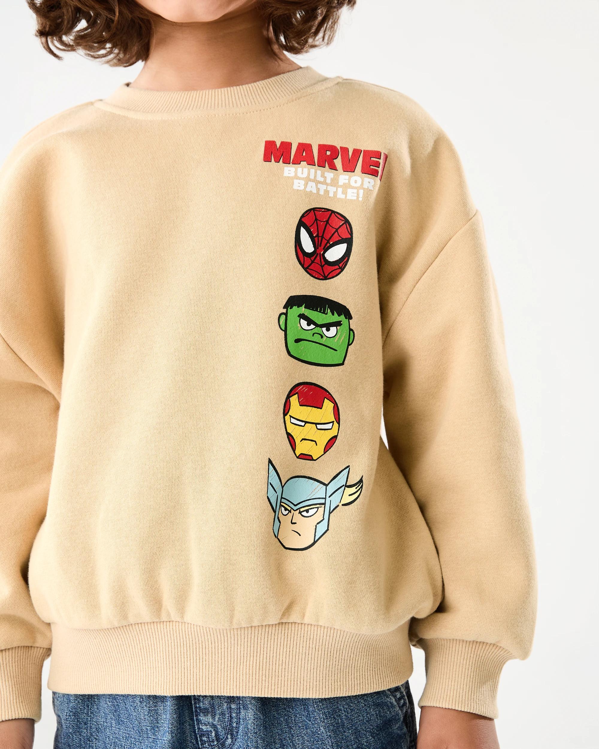 4 Marvel License Print Crew Neck Sweatshirt Marvel, 4 of 6
