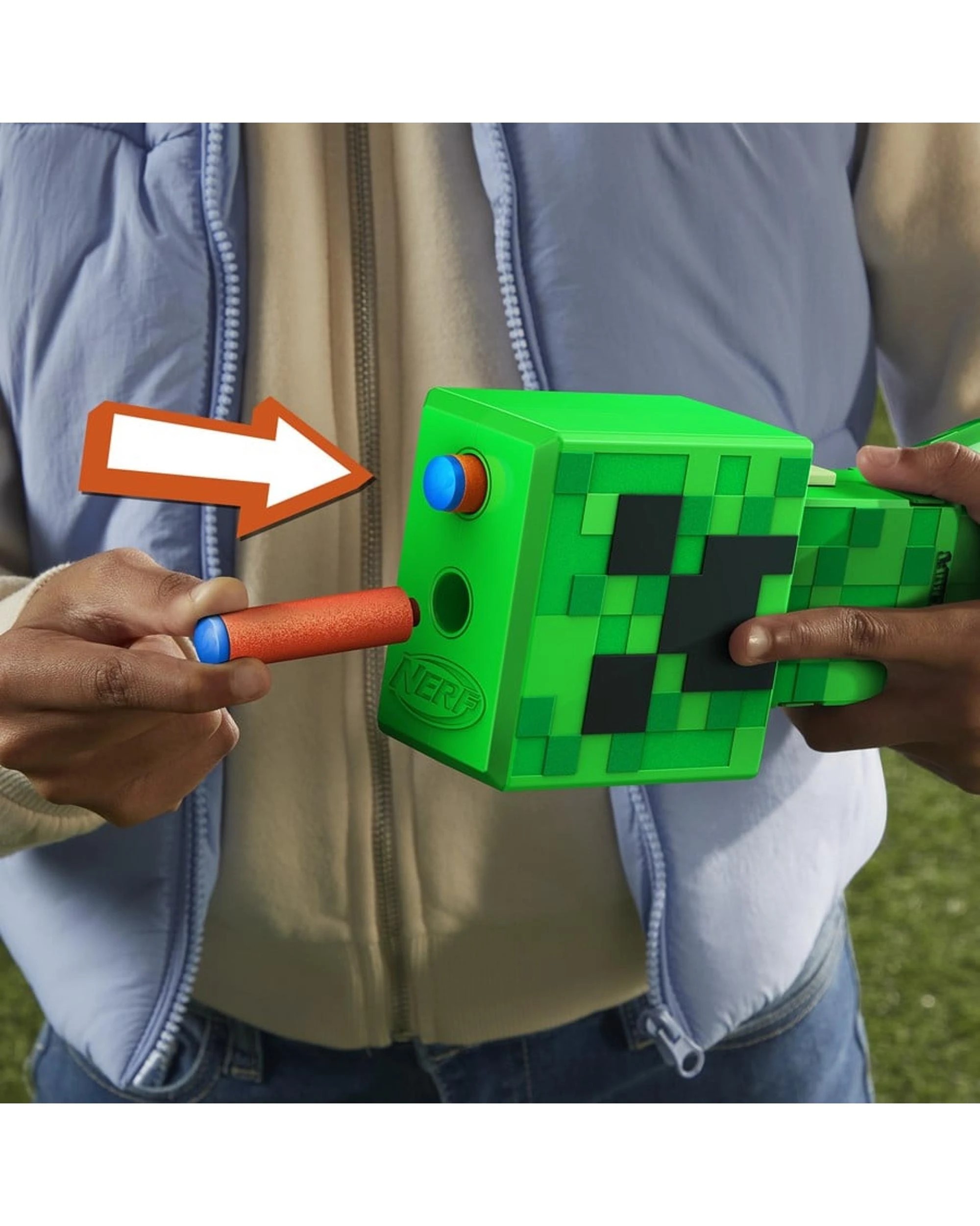 5 NERF Minecraft Creeper and Skeleton Mob Pack Dart Blaster 2 Pack, 5 of 8