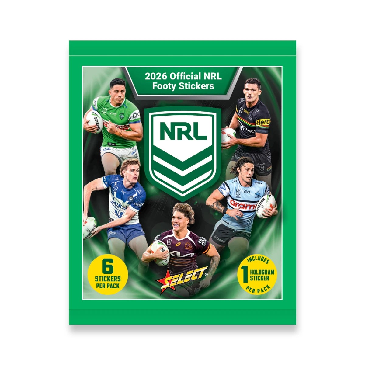 1 2026 Official NRL Footy Stickers Book Bundle - Assorted, 1 of 4