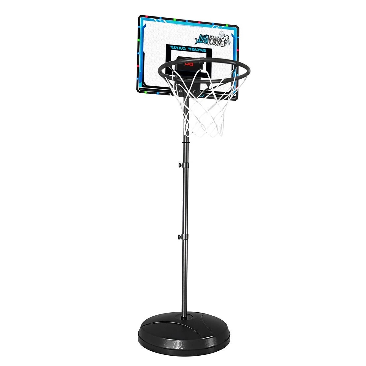 3 AUSWAY Portable Basketball Hoop Stand System 1.2-1.7m Adjustable Height, 3 of 3