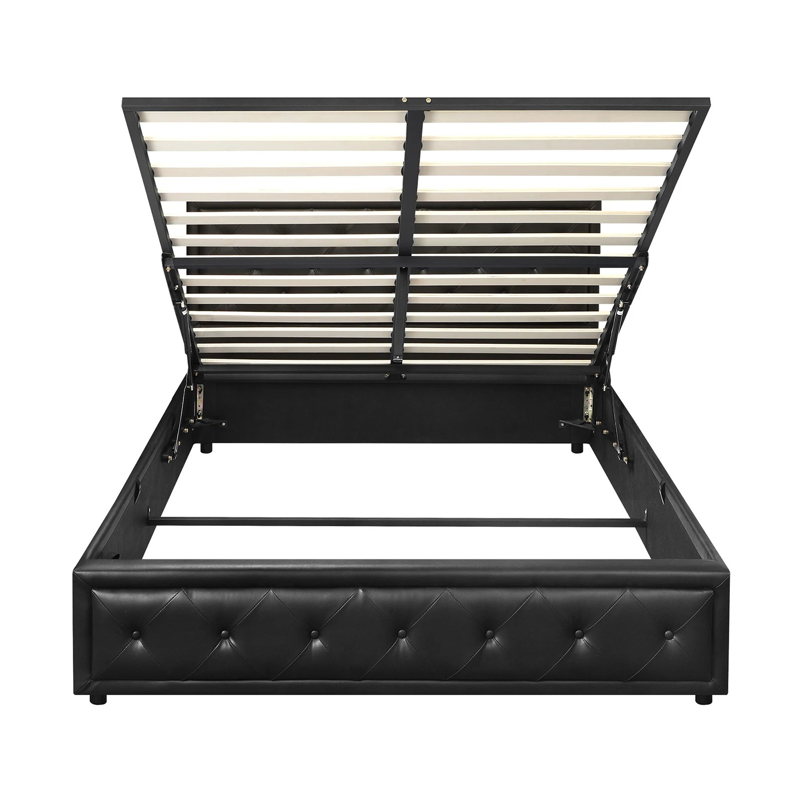 8 Oikiture Queen Bed Frame Gas Lift Base With Storage Enzo
 - Black, 8 of 10