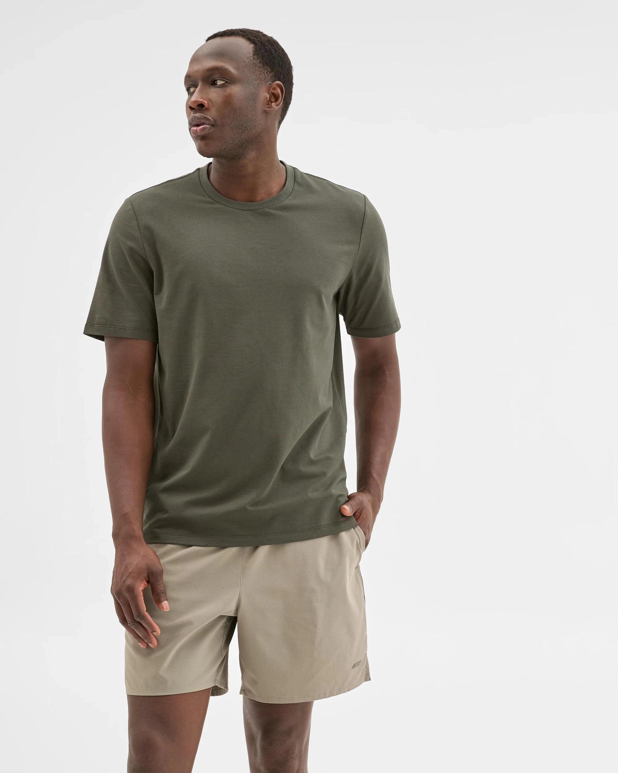 2 Target Australian Cotton Blend Active Training T-Shirt KHAKI, 2 of 7