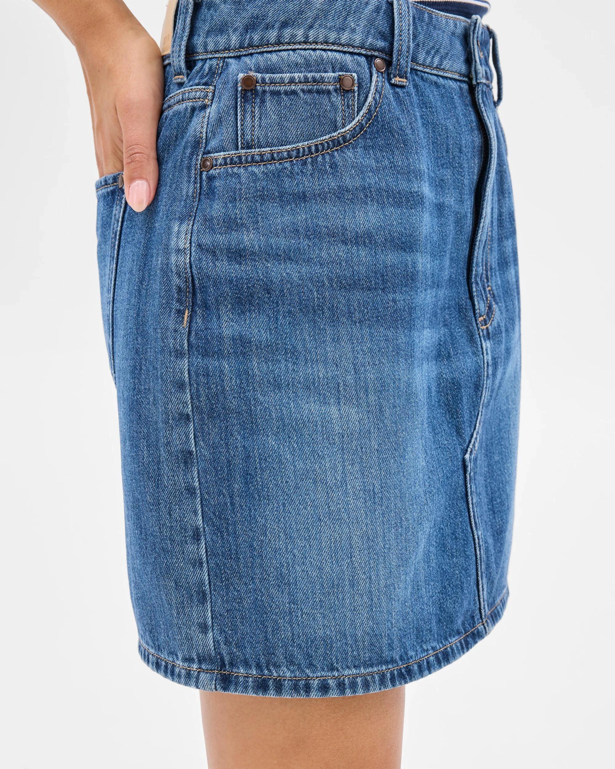 7 Target Denim Mini Skirt MEDITERRANEAN BLUE, 7 of 8