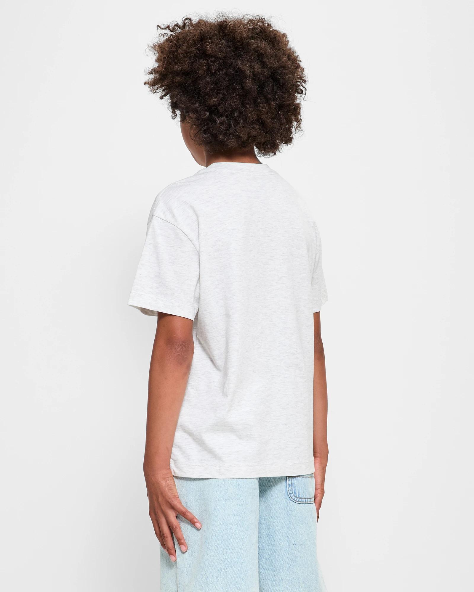 3 Target Australian Cotton Loose Fit Print T-shirt GREY MARLE SOCCER, 3 of 5