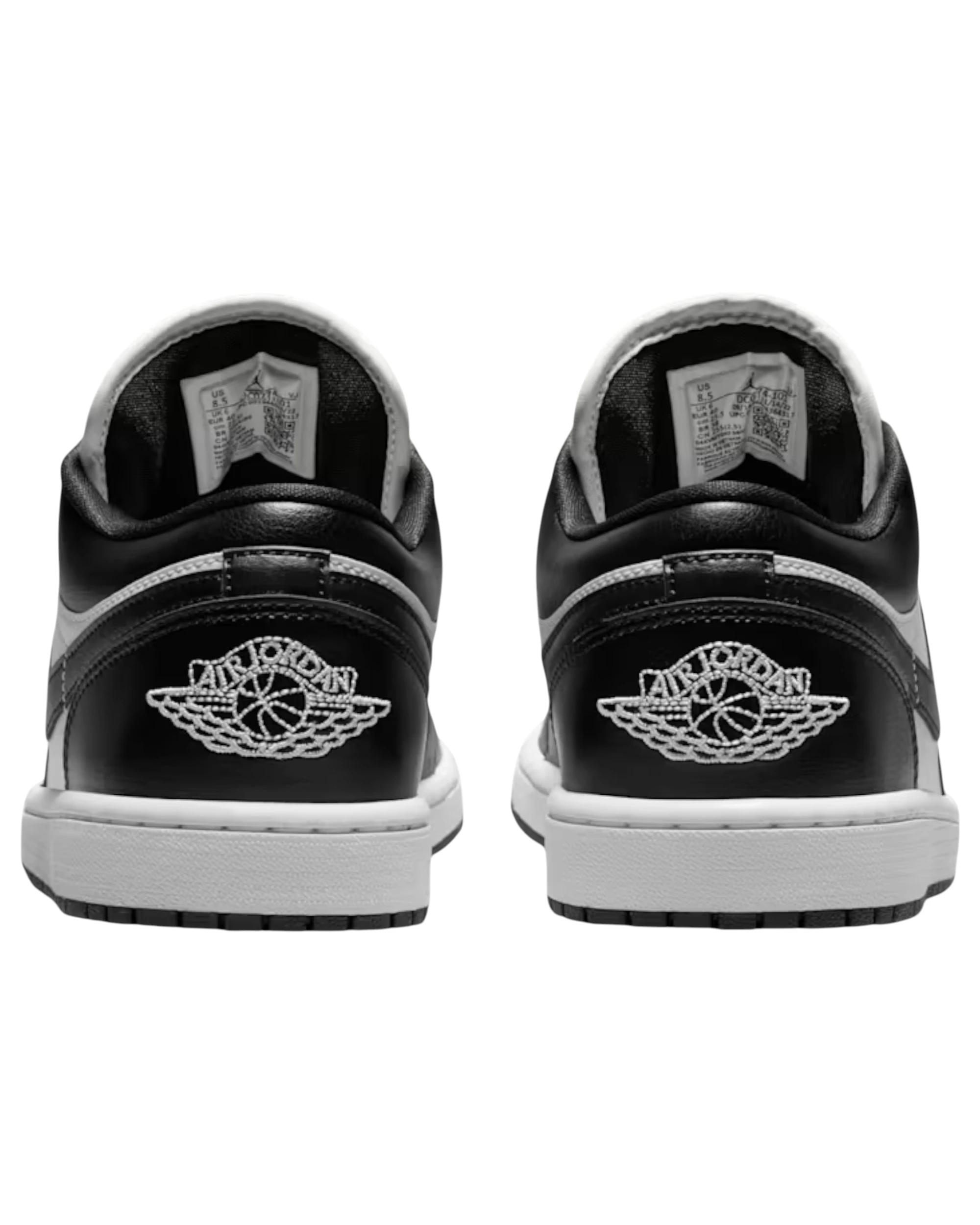 4 Nike Womens Air Jordan 1 Low Athletic Shoes BLACK/WHITE, 4 of 7