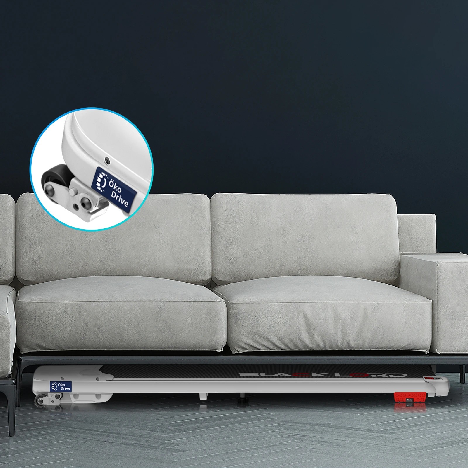 6 Black Lord Treadmill Electric Walking Pad Incline Shock Absorbers Home Gym - White, 6 of 10