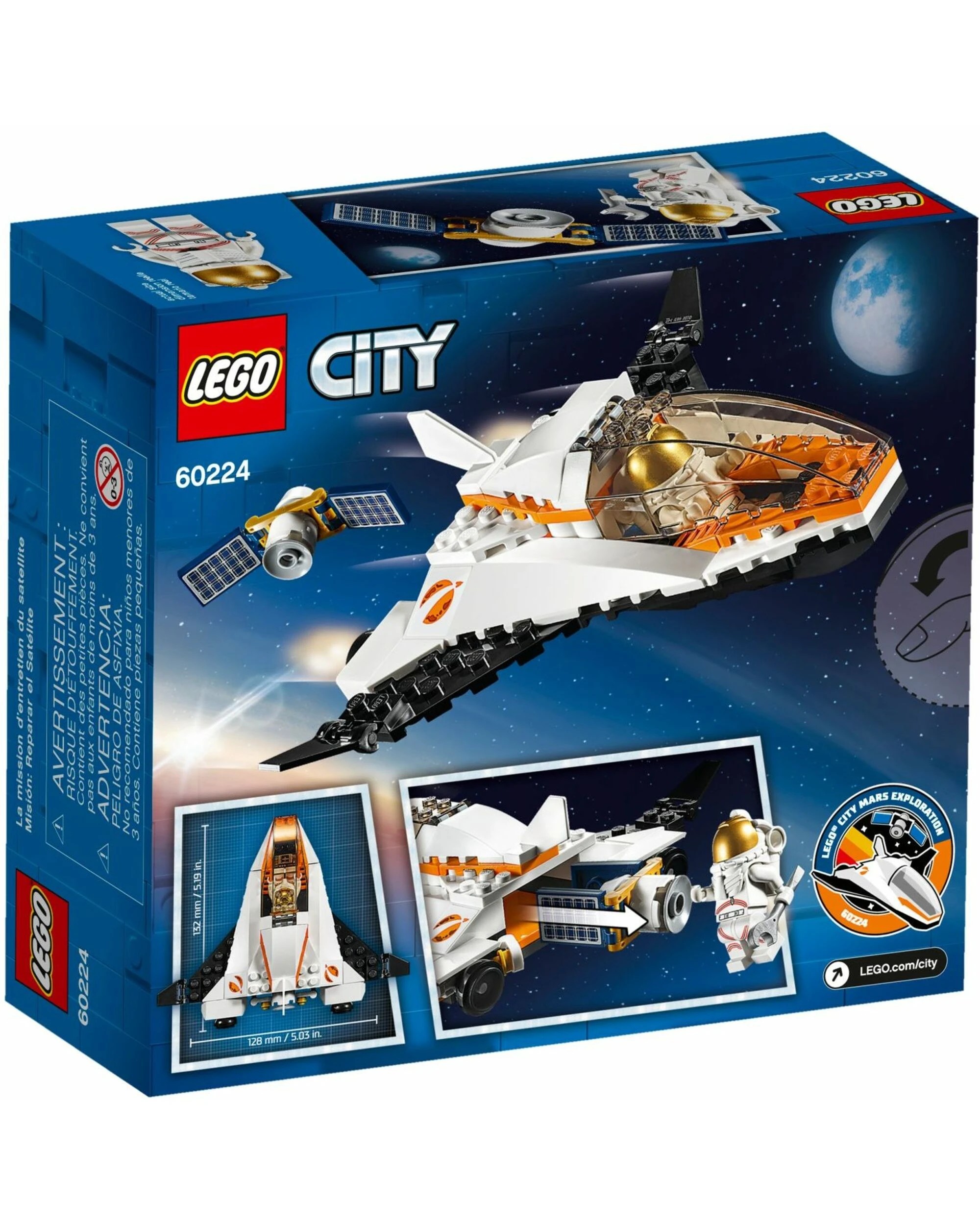 4 LEGO 60224 Satellite Service Mission Space Shuttle Toy, 4 of 4