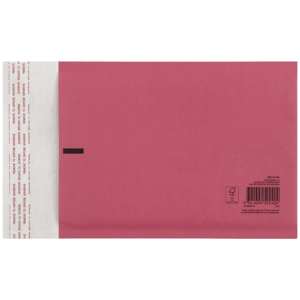 2 PPS Bubble Mailing Bag Size 1 151 x 229 Pink, 2 of 2