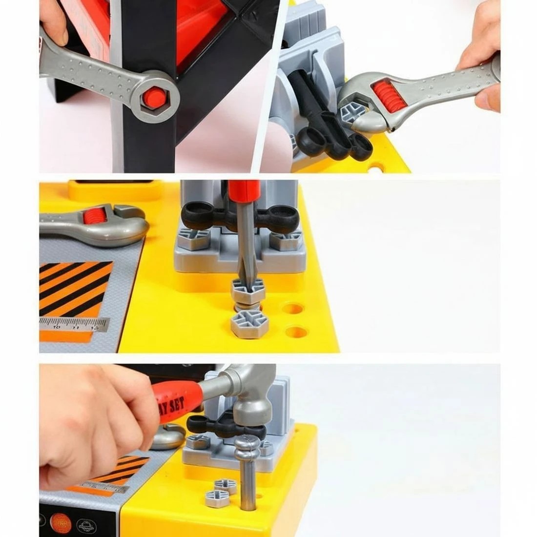 4 Keezi Kids Pretend Workbench DIY Tools 54 Piece Children Role Play Toys - Multi, 4 of 5